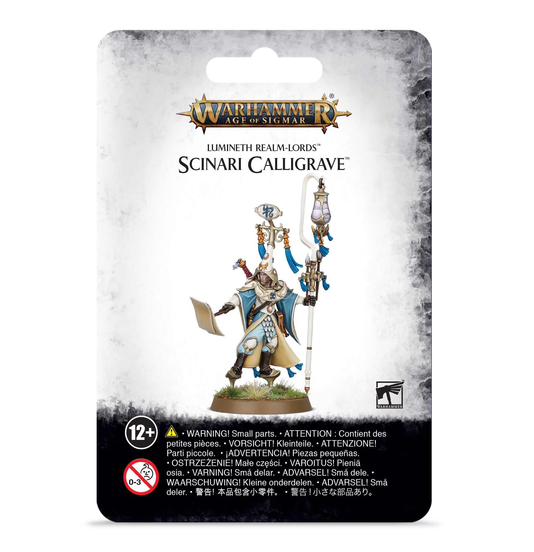 Age of Sigmar Lumineth Realm Lords: Scinari Calligrave Miniature - High Elf Wizard for Warhammer Tabletop Battles & Fantasy Wargaming