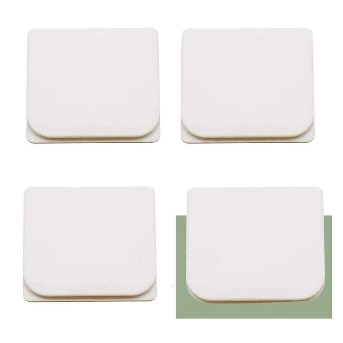 LGDehome 4-Pack Self-Adhesive Shower Splash Clips - Anti-Leak Waterproof Shower Curtain Clips for Bathroom, Prevent Water Splashing & Keep Floor Dry (Ideal for Bathtubs, Showers & Bathroom Safety)