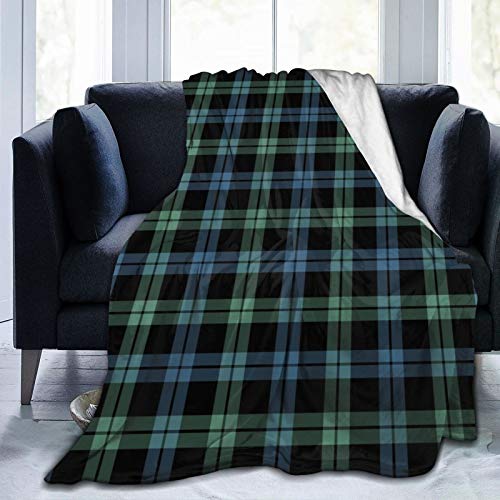 Campbell Clan Ancient Light Blue and Green Tartan
