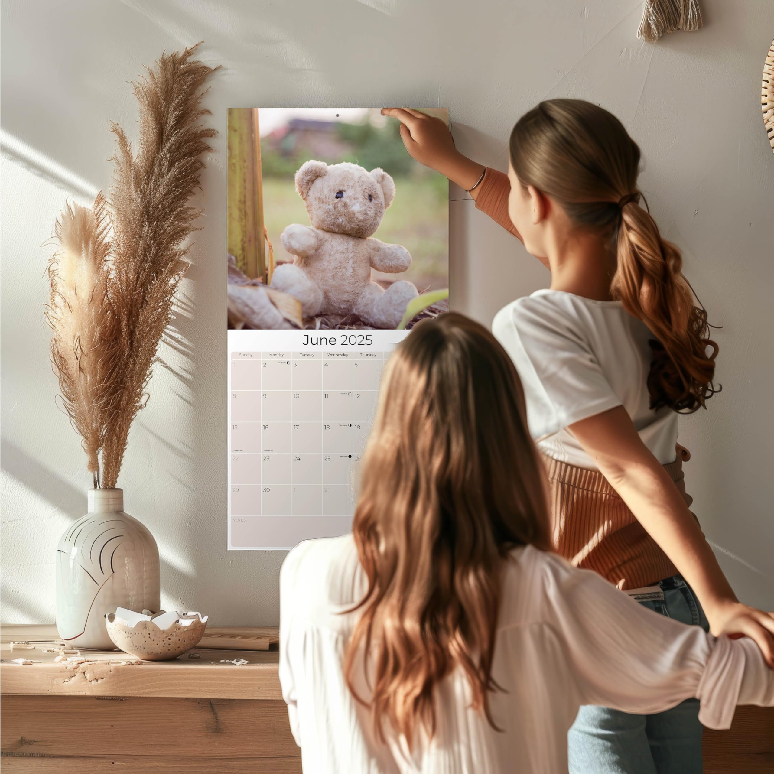 2024-2025 Teddy Bear Wall Calendar - 12