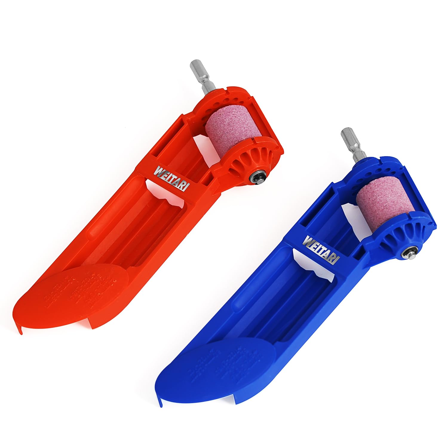 2-Piece Diamond Drill Bit Sharpener - Professional Drill Bit Grinding Tool for Iron Bits | Handheld Sharpener for Metalworking, Woodworking & DIY Projects
