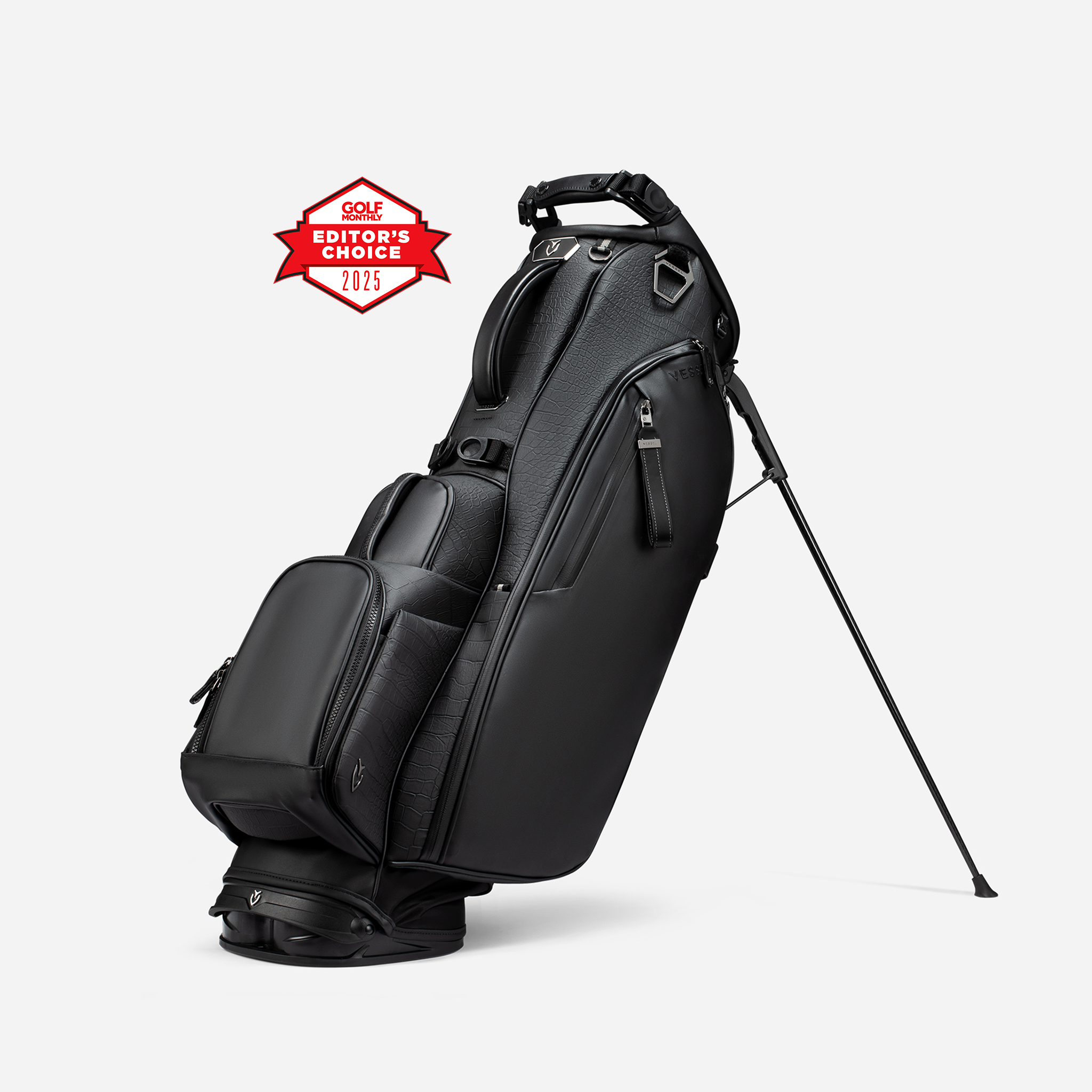 Player V Stand Croc Black - Durable Golf Shoe for Men - Perfect for Golf Courses & Outdoor Sports