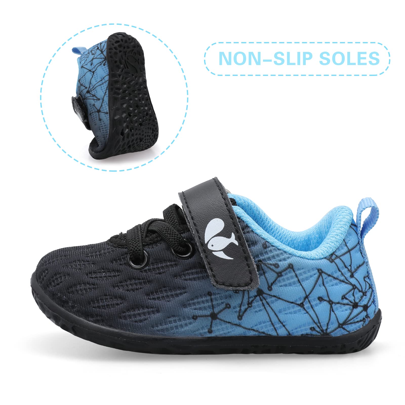 FEETCITY Baby Sneakers for Boys & Girls - Soft First Walking Shoes for Infants, Non-Slip Toddler Slip-On Shoes - Perfect for Newborn Crib, Playtime & Outdoor Activities