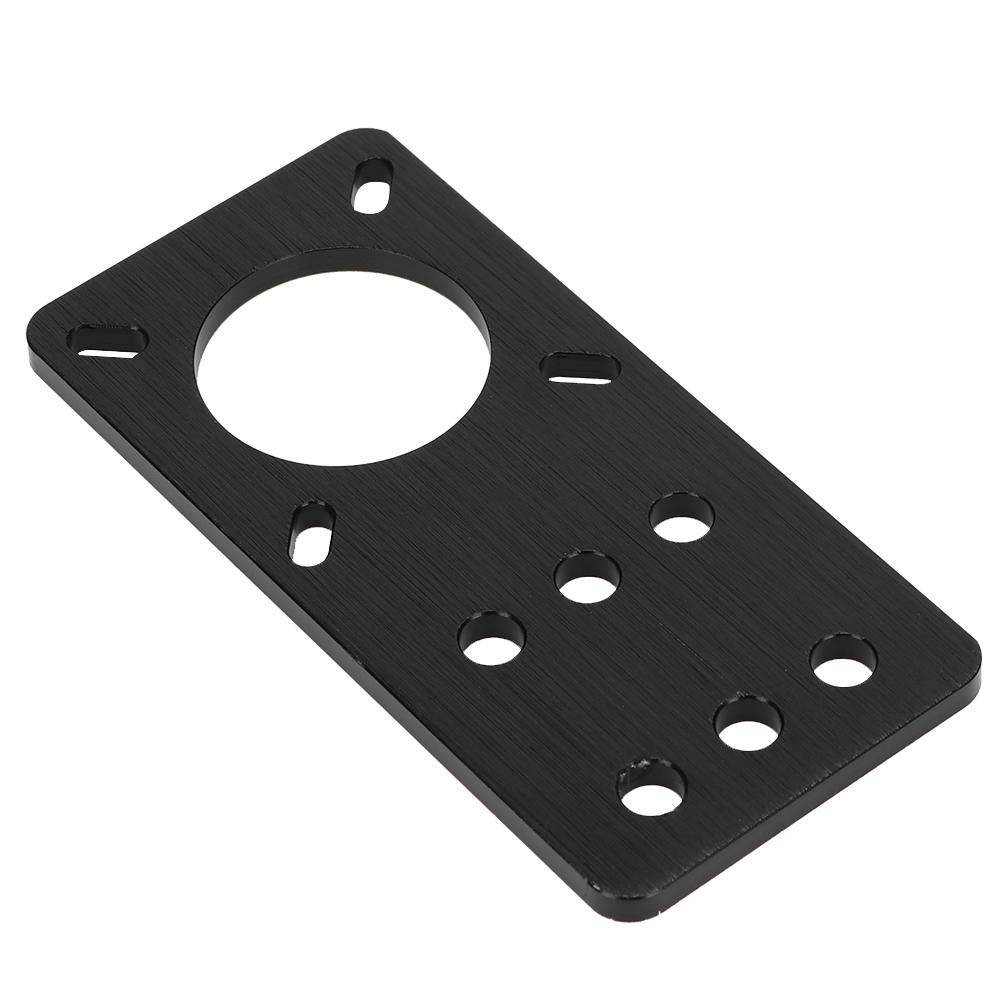 Weiyirot 3D Printer Mount Plate - Aluminum Nema 17 Motor Mounting Plate with Porous Design, Durable Black Office Use for Smooth Printing Operations