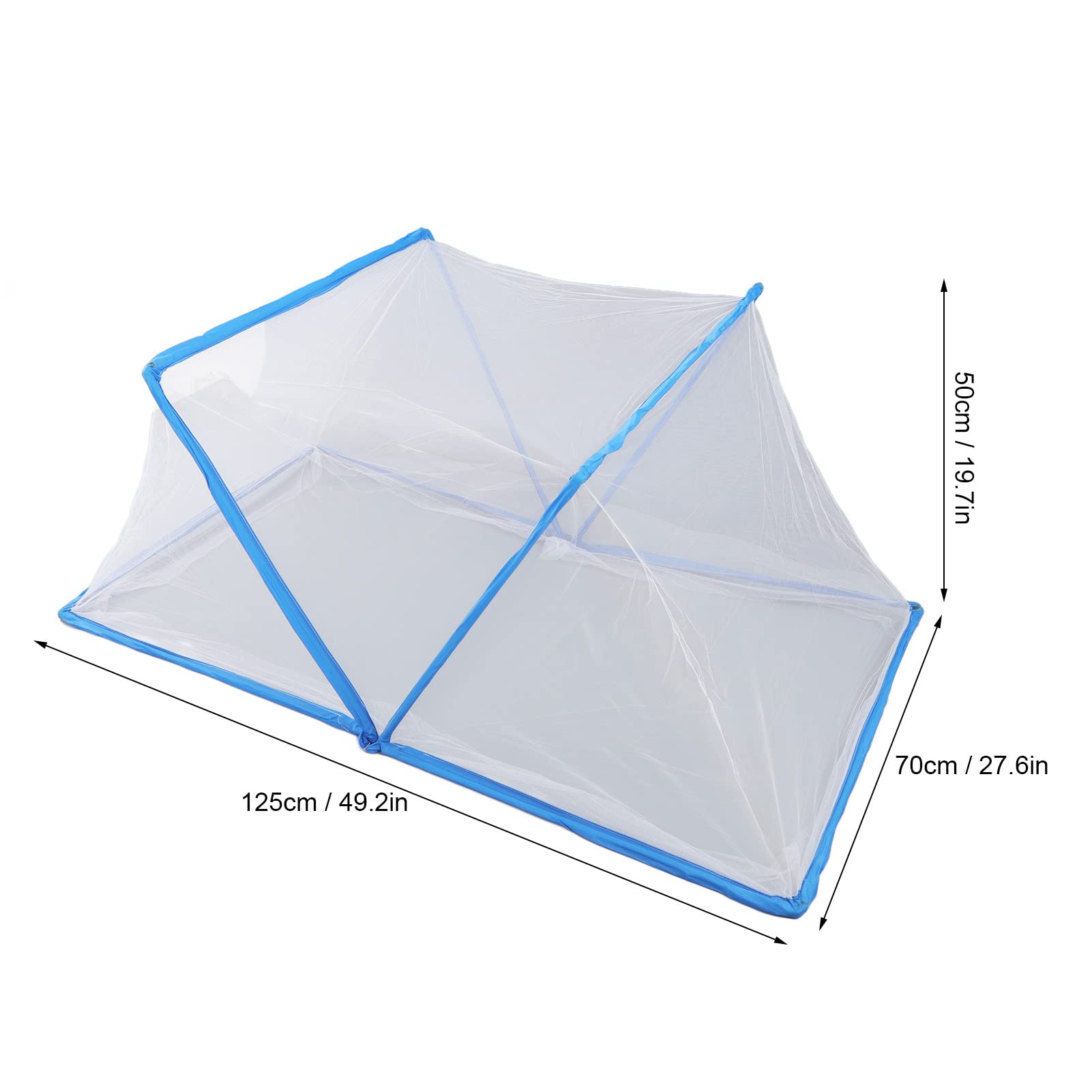 Portable Lightweight Transparent Net Tent for Babies - Indoor & Outdoor Mosquito Protection - Perfect for Nursery, Camping, and Playtime