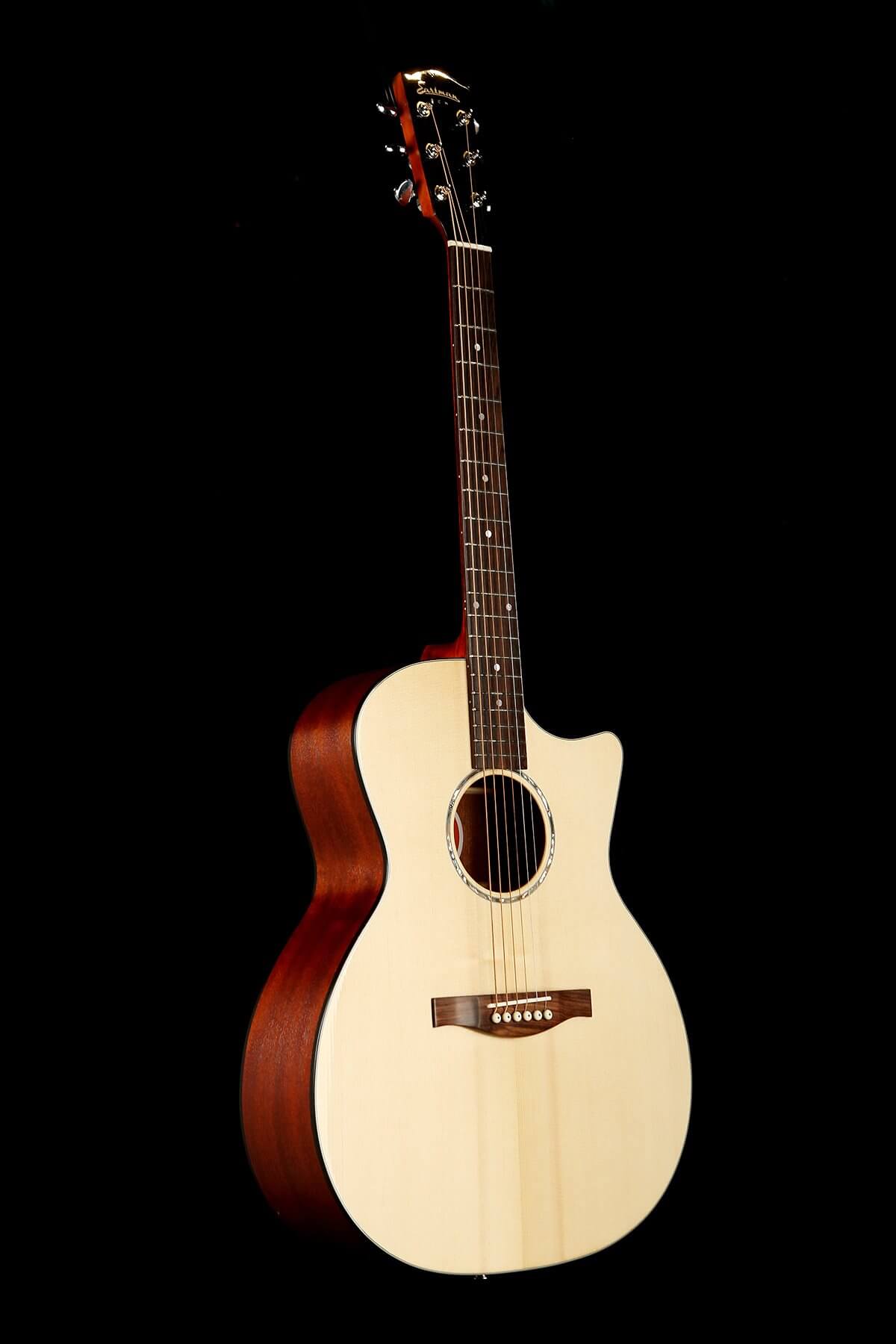 Eastman PCH1-GACE Acoustic-Electric Guitar with Cutaway - Natural Finish, Spruce Top & Mahogany Back/Sides - Perfect for Stage Performances, Studio Recording & Home Practice