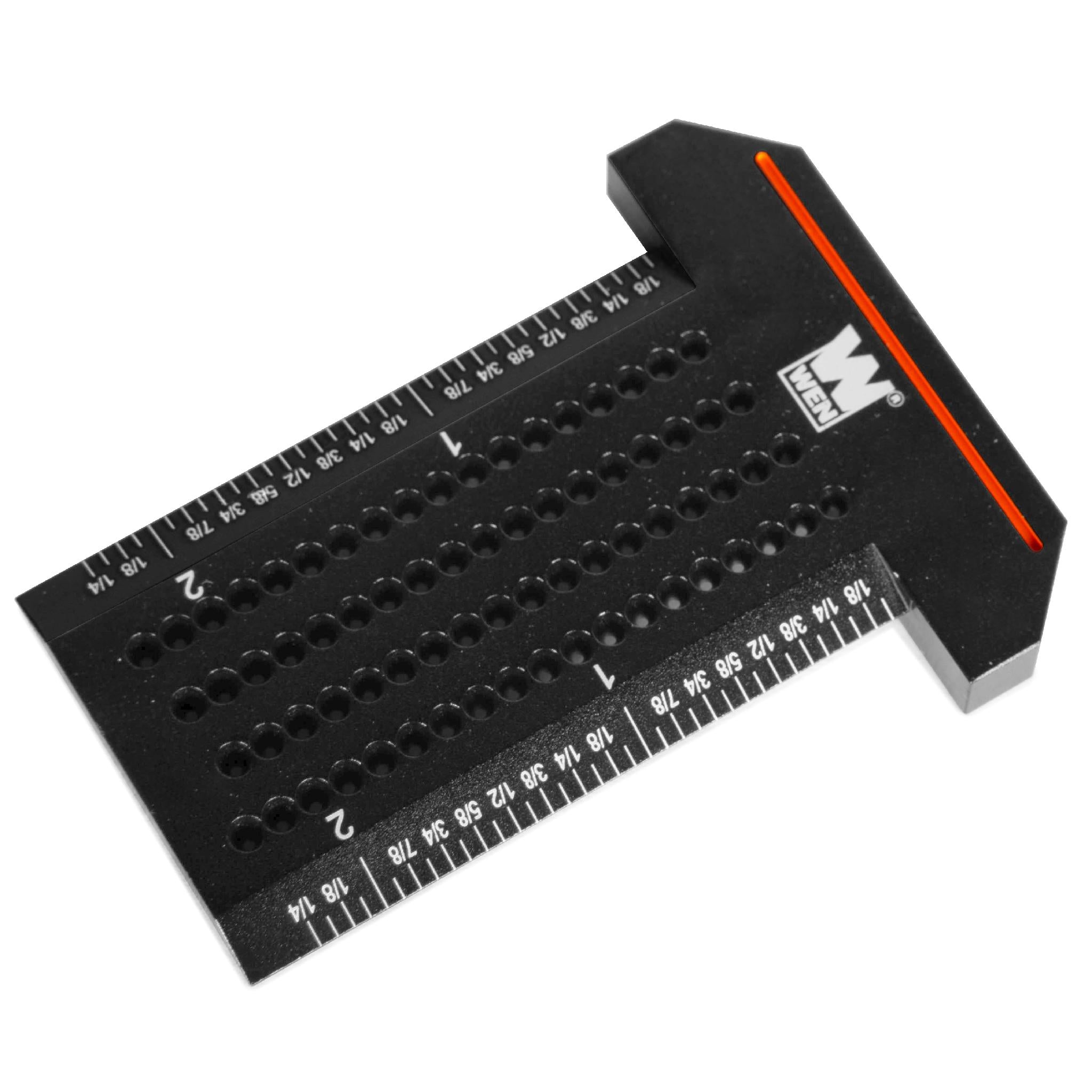WEN ME851R Pocket Marking T Ruler - Compact Measuring Tool for Woodworking, Sewing & DIY Projects | Perfect for Carpenters, Tailors & Craft Enthusiasts