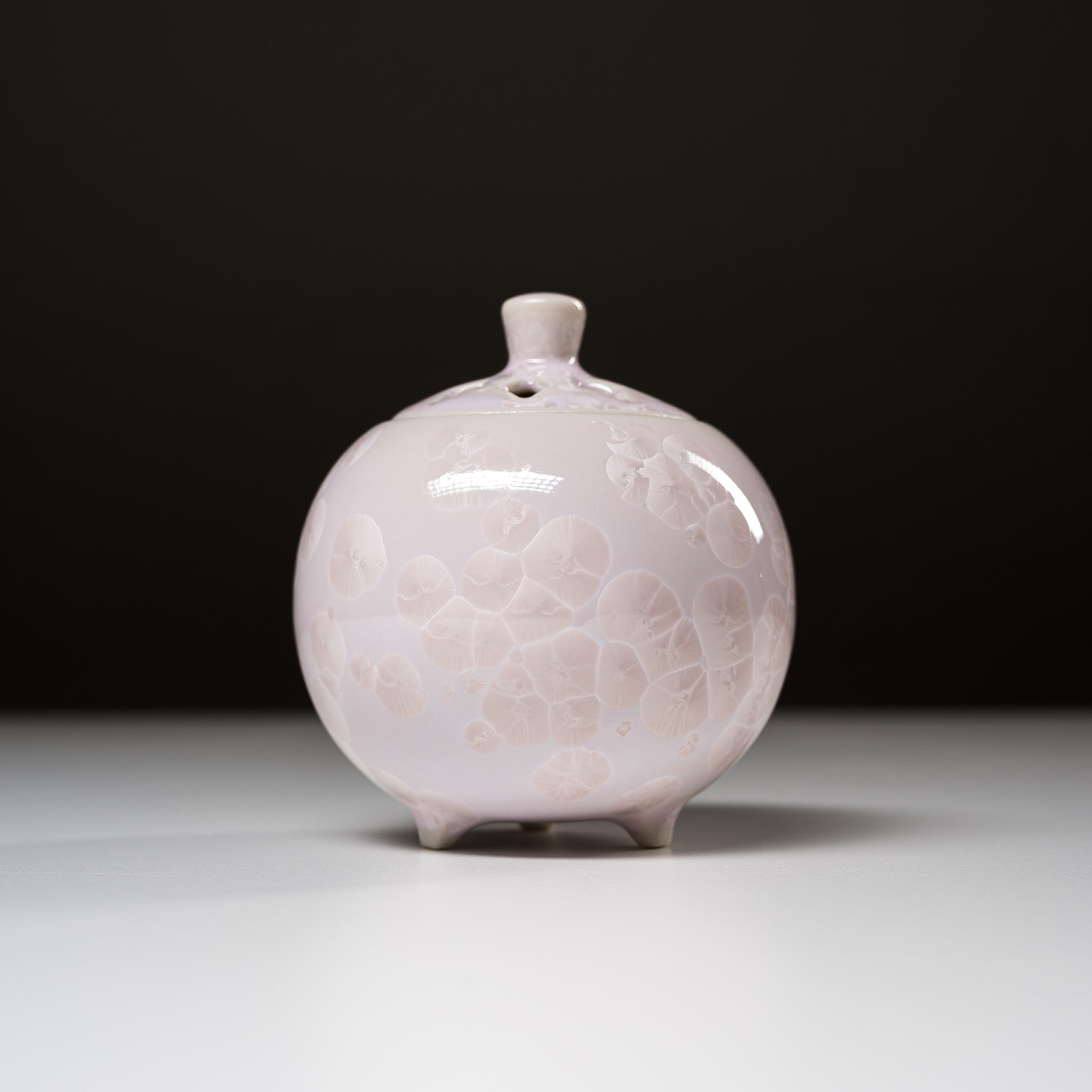 Premium Kyo Kiyomizu Ware Ceramic Incense Burner - Handcrafted Japanese Kyoto Flower Glaze Aroma Diffuser for Meditation, Yoga & Home Decor