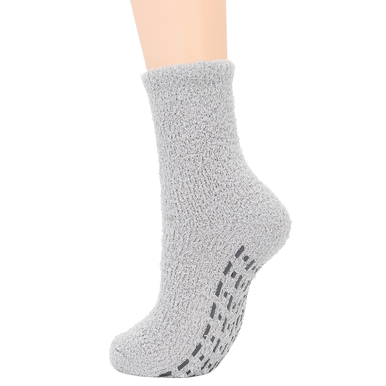Women's Fuzzy Winter Socks - Warm Fluffy Cozy Socks for Women - Non-Slip Athletic Outdoor Sports Socks - Perfect for Running, Yoga, Lounging & Cold Weather Comfort
