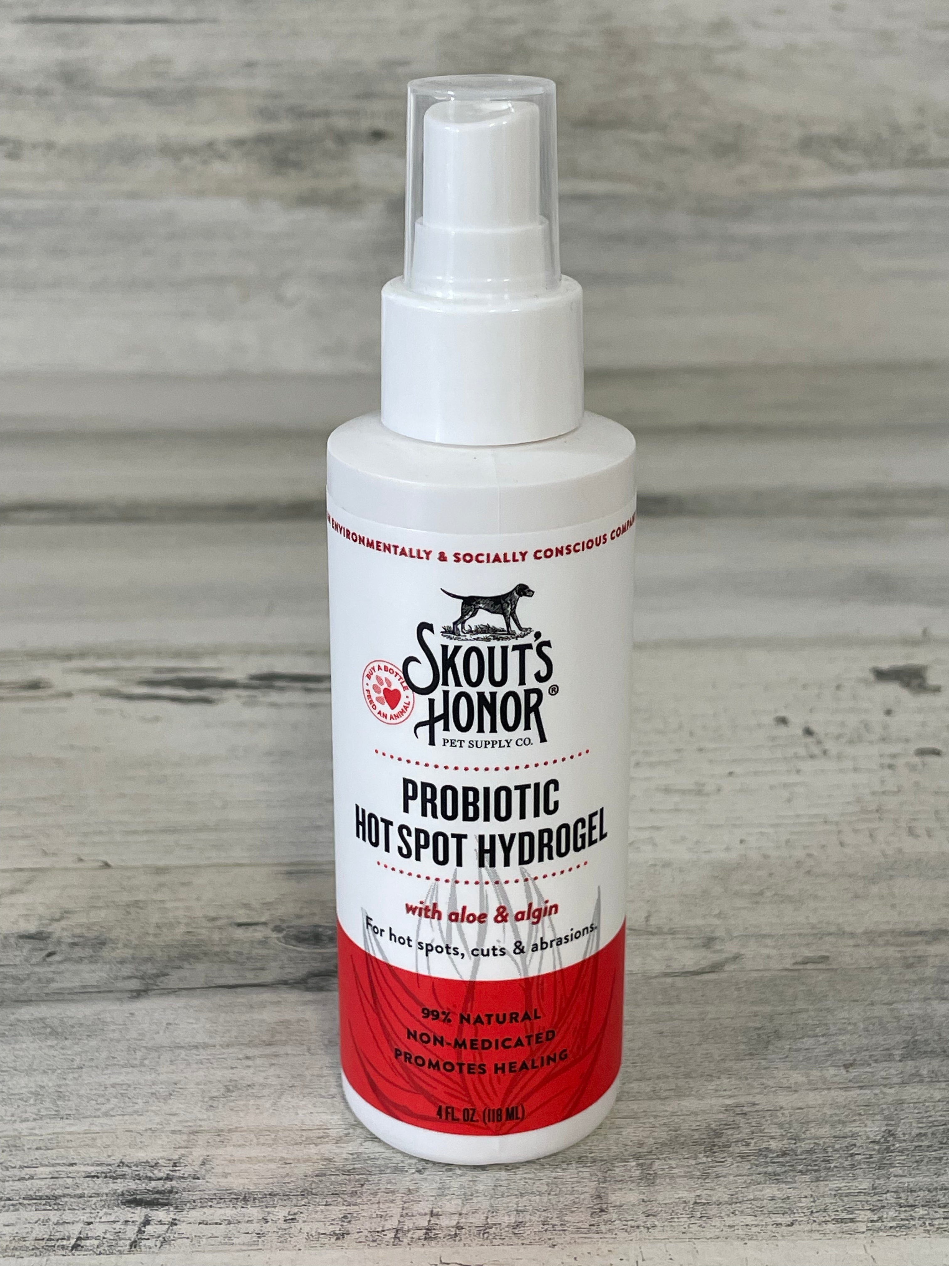 Skout's Honor Probiotic Hot Spot Hydrogel for Dogs - Soothes & Protects Skin Irritations, Allergies & Hot Spots - Vet Recommended Itch Relief Gel for Dogs & Puppies - Perfect for Post-Grooming, Seasonal Allergies & Skin Care