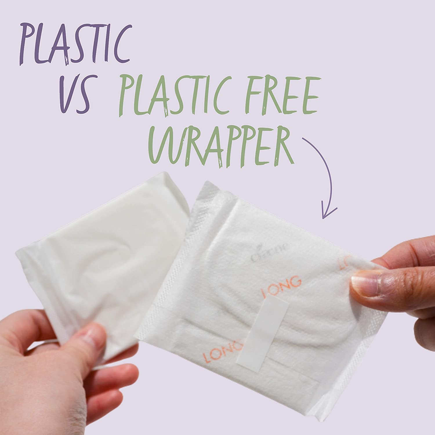Organic Cotton Cover Pads for Women - Cruelty-Free, Unscented & Breathable Overnight Sanitary Pads (32 Count) | Vegan, Natural Menstrual Napkins with Wings | Perfect for Heavy Flow Nights & Comfortable Sleep