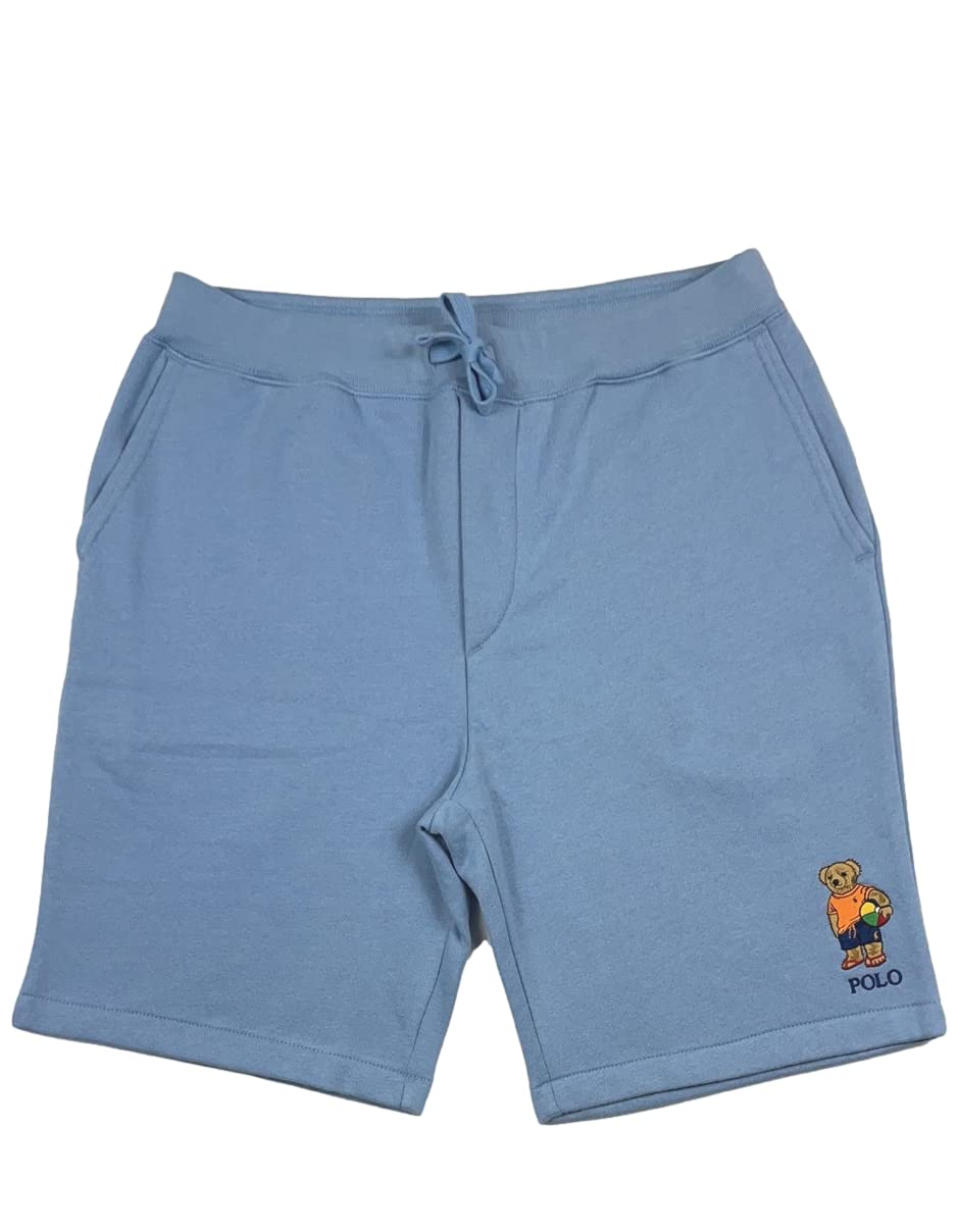 Ralph Lauren Men's Classic Bear Fleece Polo Shorts - Cotton Polyester Blend for Comfort & Style - Perfect for Casual Wear, Golf, and Summer Outings