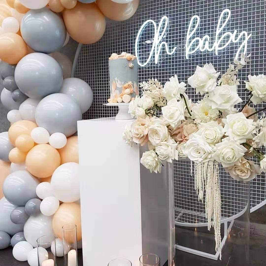 122-Piece DIY Caramel Coffee Blush Balloon Arch Kit - Safari Baby Shower Decor, Bear-Themed Birthday Party Supplies, Wild One 1st Birthday Backdrop - Perfect for Gender Neutral Nursery, Kids Parties & Baby Showers