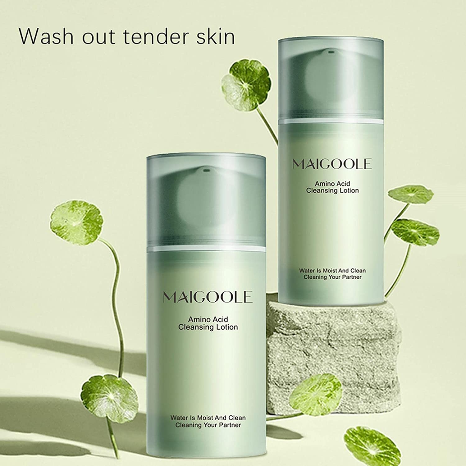 Amino Acid Facial Cleanser - Deep Pore Cleansing Cream for Blackhead Removal, Oil Control & Moisturizing | Gentle Daily Face Wash for Acne-Prone Skin | 3-Pack Set | Perfect for Morning & Night Skincare Routine