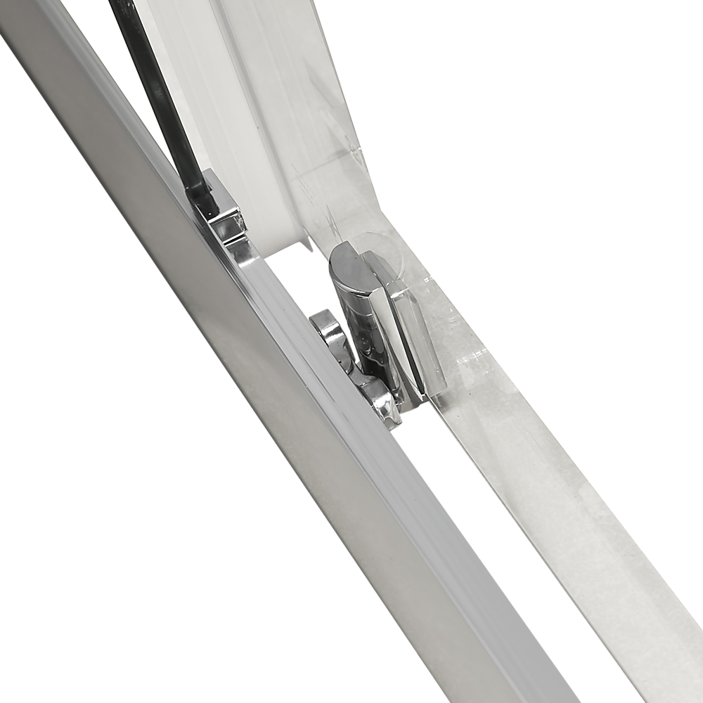 Della Francesca 1000 x 800mm Sliding Door Shower Screen with Nano Safety Glass - Tempered Glass Bathroom Enclosure for Modern Homes & Hotels
