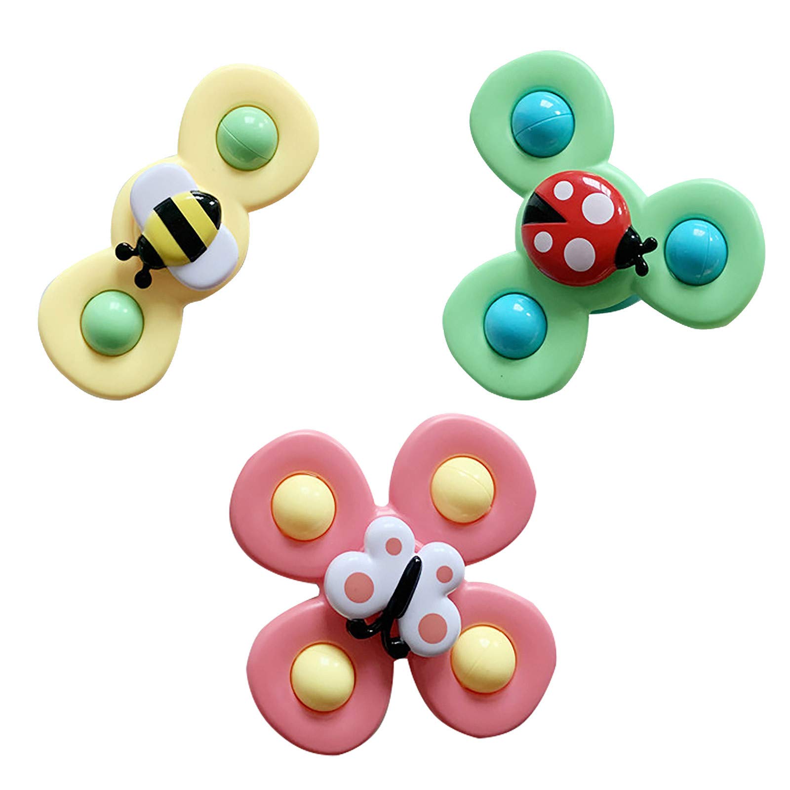 Multicolor Rotating Windmill Suction Cup Toy for Kids - Fun Bath & Dining Chair Artifact, Safe & Durable Baby Bathroom Storage Accessory - Perfect for Toddler Playtime, Mealtime & Bathtime Fun