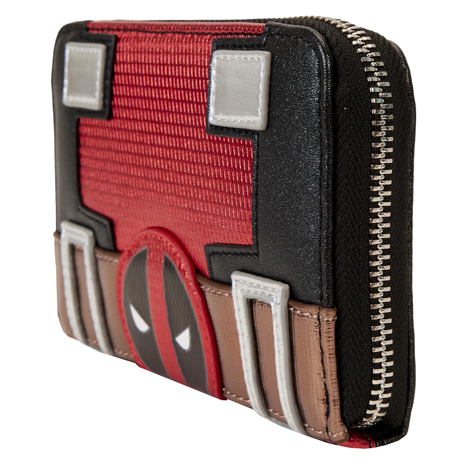 Marvel Deadpool Cosplay Wallet - Loungefly Metallic Design for Superhero Fans | Perfect for Comic Con, Cosplay & Collectors