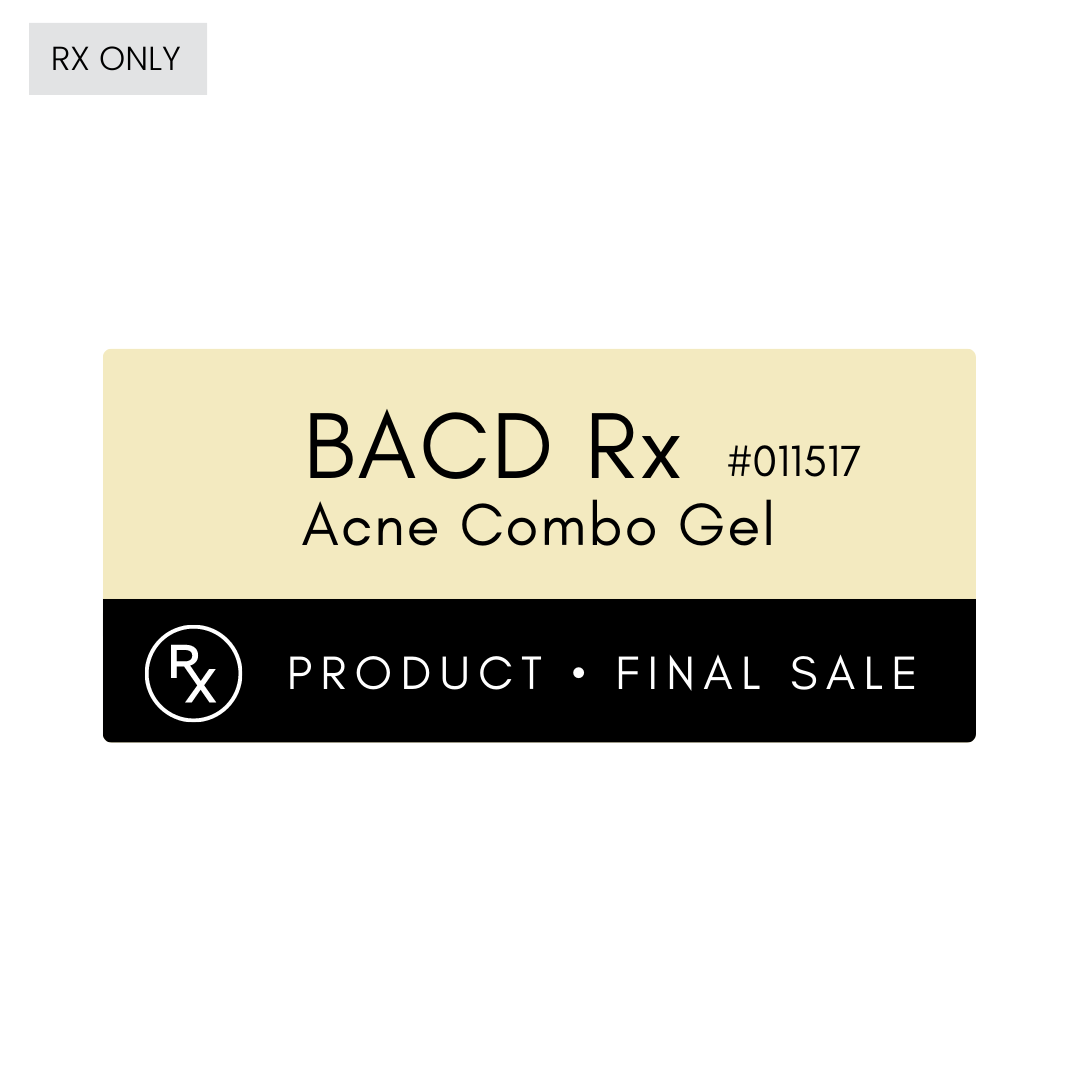 BACD Rx Acne Treatment Combo Gel - Dermatologist Recommended for Clear Skin | Perfect for Teen & Adult Acne Care at Home