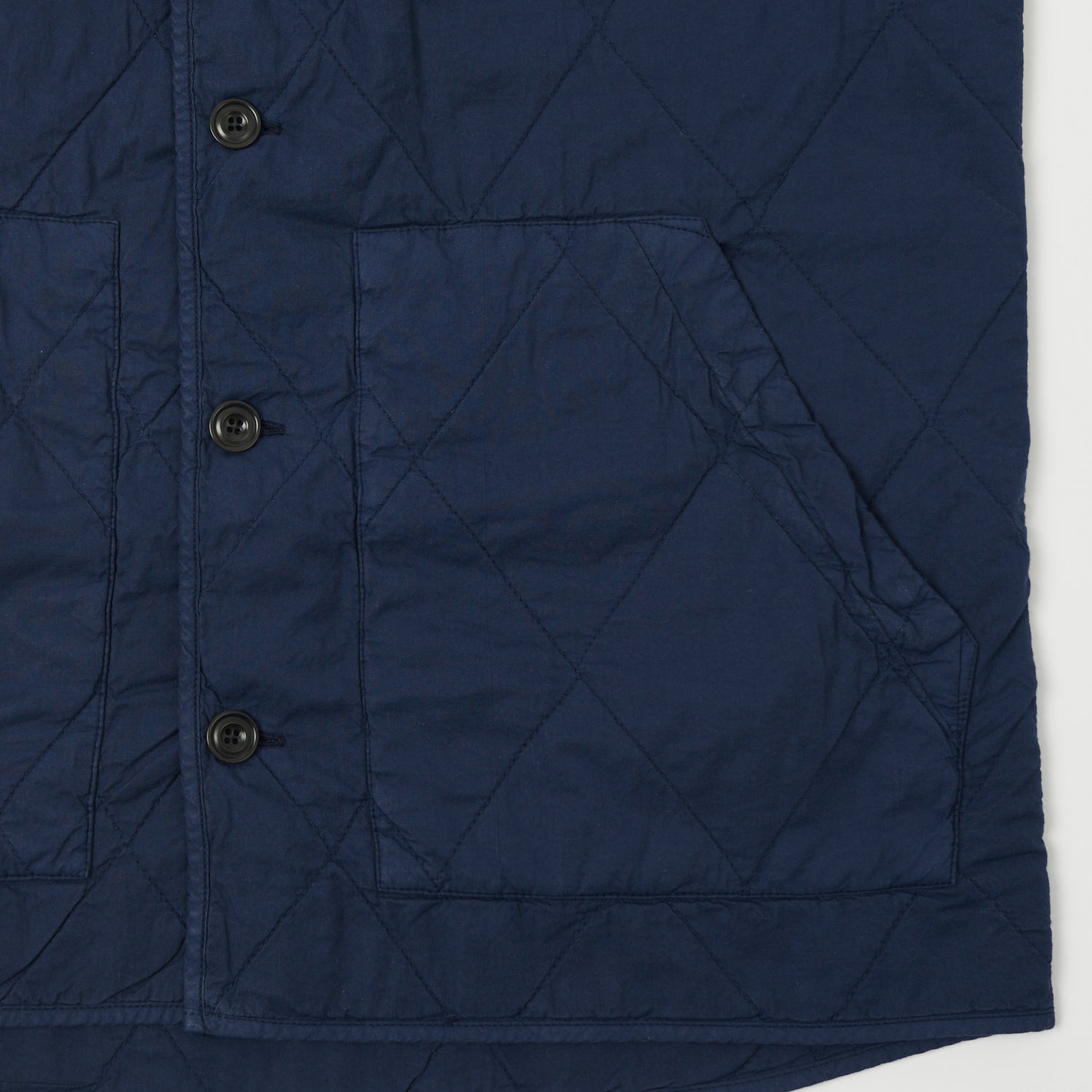 Hartford BB25110 Quilted Cotton Twill Vest for Men - Deep Blue, Lightweight Warm Layering for Outdoor Work & Casual Wear