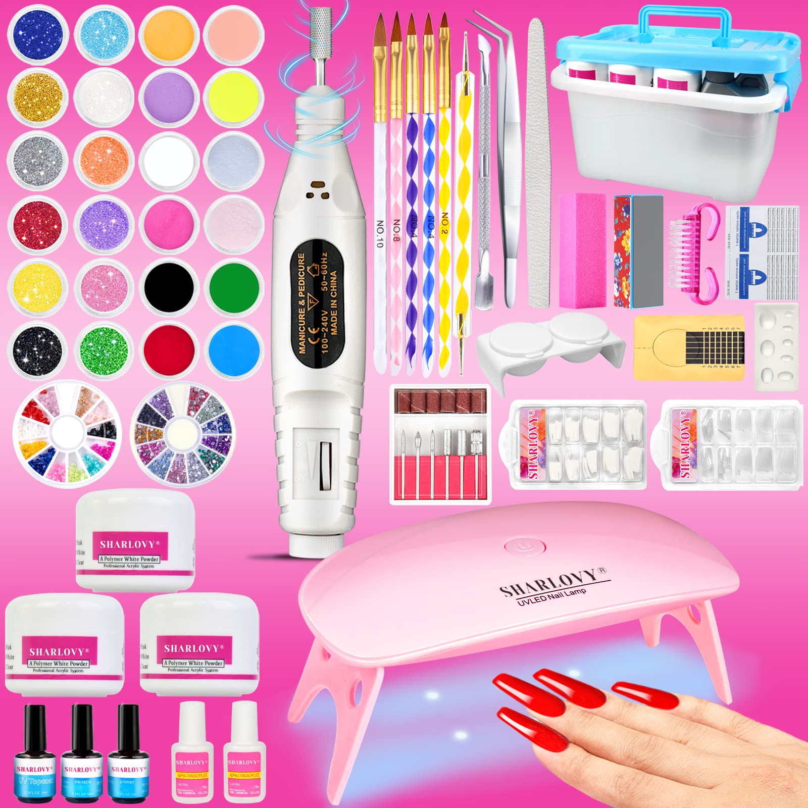 Professional Nail Art Tools Kit - Manicure & Pedicure Set with Nail Clippers, Cuticle Pusher, Nail Files for Home Salon & DIY Nail Care - Perfect for Gift, Travel & Beauty Enthusiasts