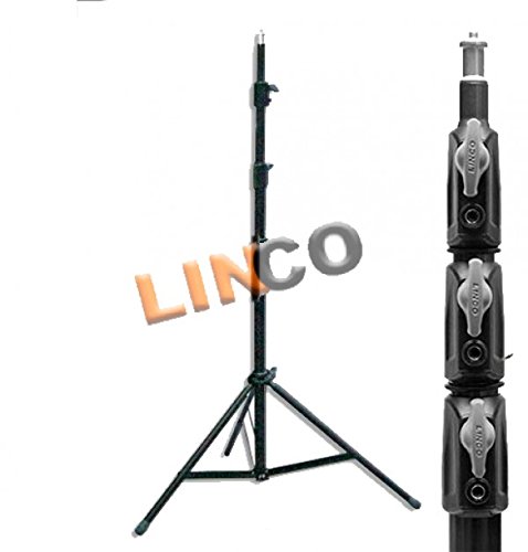 LINCO Professional Photography Heavy Duty 10ft Light Stands (3-Pack) with Carrying Bag - Sturdy Aluminum Tripod Stand for Studio, Portrait & Outdoor Shooting - 3 Year Warranty