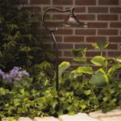 Kichler 15422AGZ 12V Cotswold Path & Spread Light in Aged Bronze - Outdoor Landscape Lighting for Garden, Walkway, and Patio