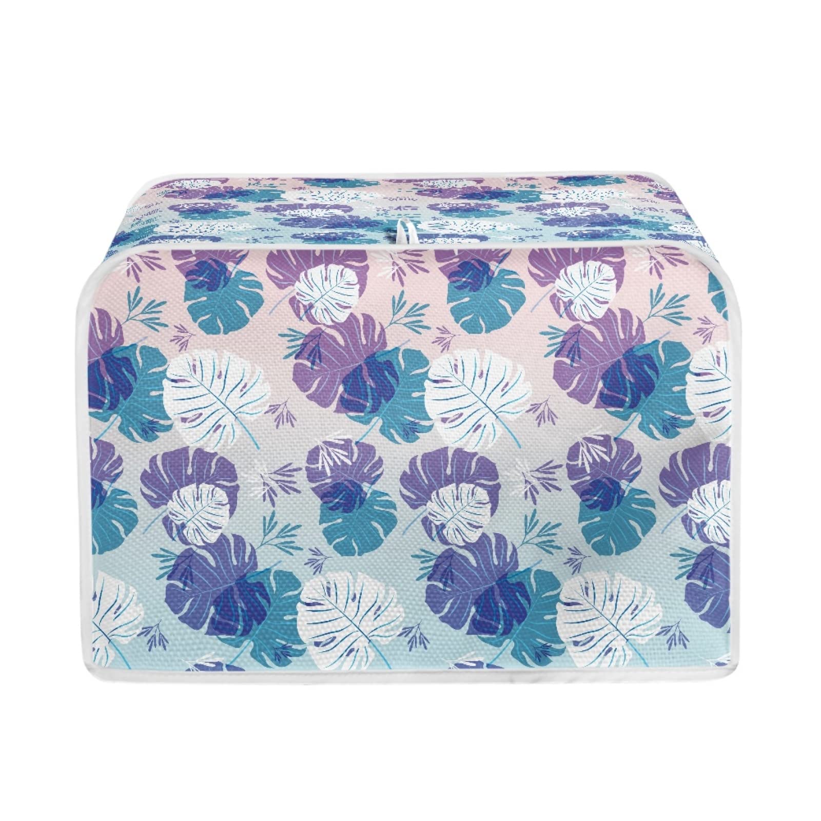 Coldinair Tropical Palm Leaves Print 2 Slice Toaster Cover & Bread Maker Cover - Dustproof Small Kitchen Appliance Protector for Toasters & Bread Machines - Perfect for Kitchen Countertop Protection & Fingerprint Prevention
