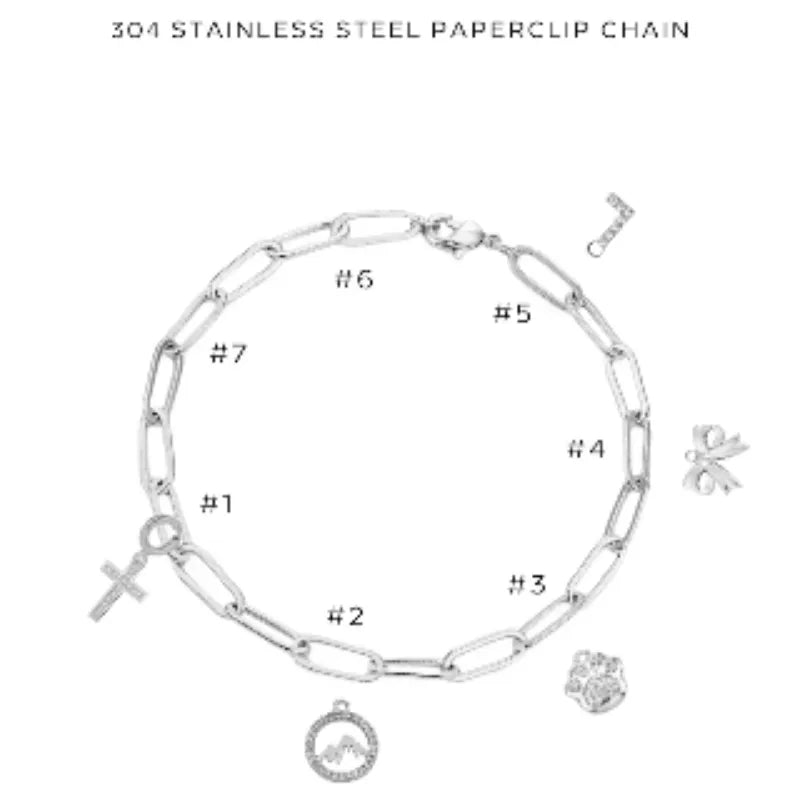Elegant Charm Bracelet with Assorted Charms - Perfect for Gifts, Parties & Everyday Wear | $46.00