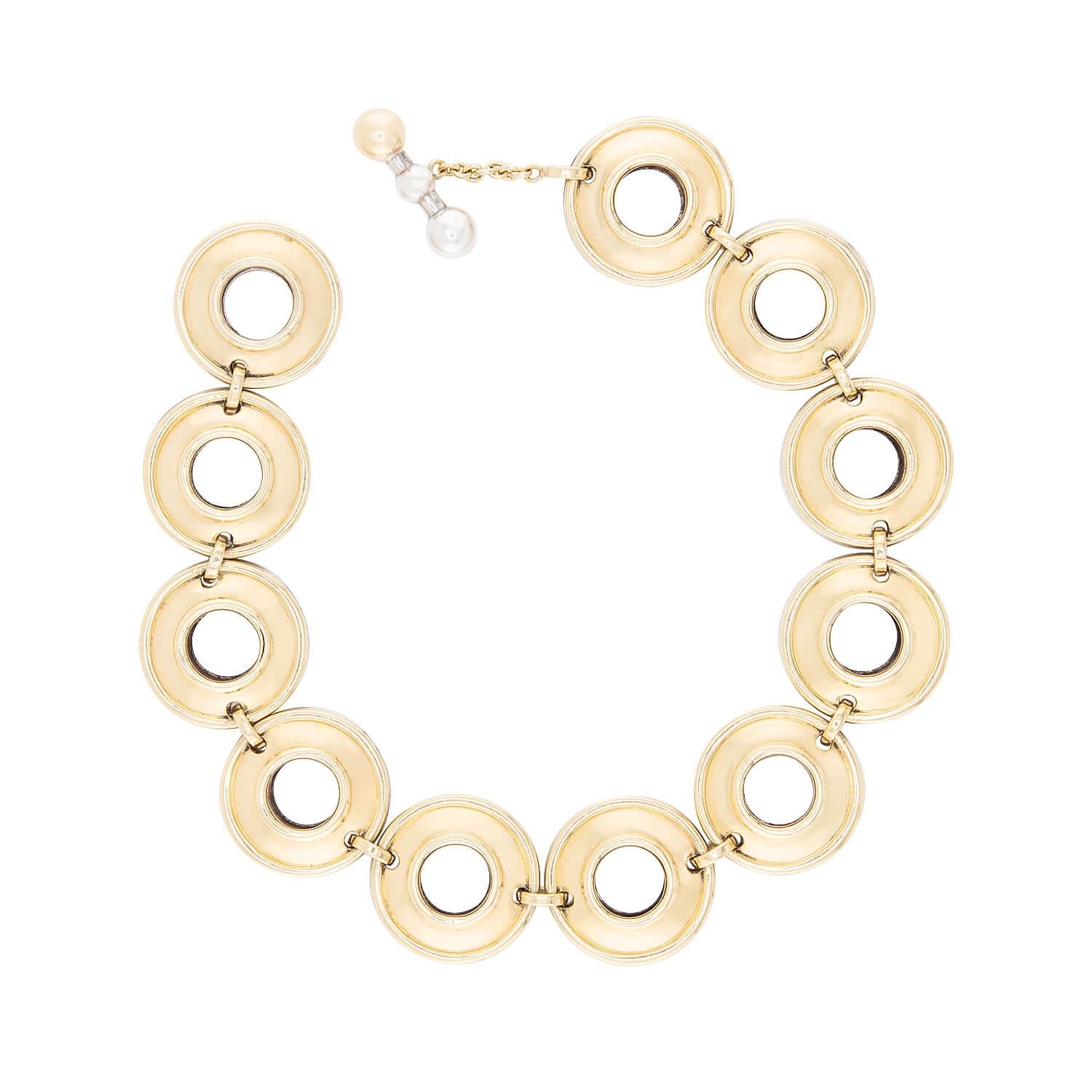 Vintage Tiffany & Co. 18k Gold and Sterling Silver Disc Bracelet by Paloma Picasso - Elegant Jewelry for Women, Perfect for Weddings, Parties & Special Occasions