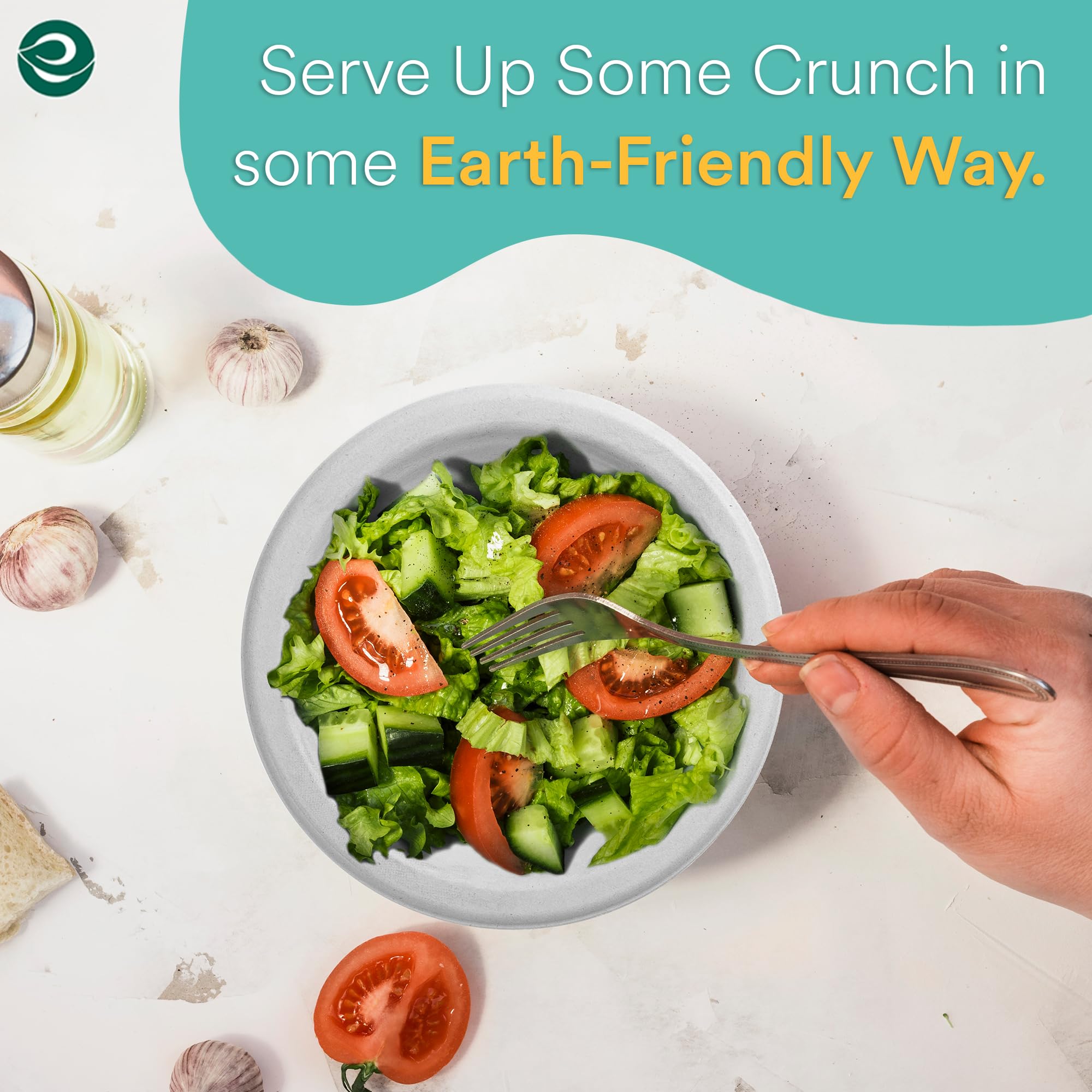 Eco-Friendly 350ml Disposable Sugarcane Bagasse Bowls - 25 Pack Biodegradable White Round Bowls for Snacks, Dinner, Parties, Weddings & Birthdays | Perfect for Eco-Conscious Events & Sustainable Dining
