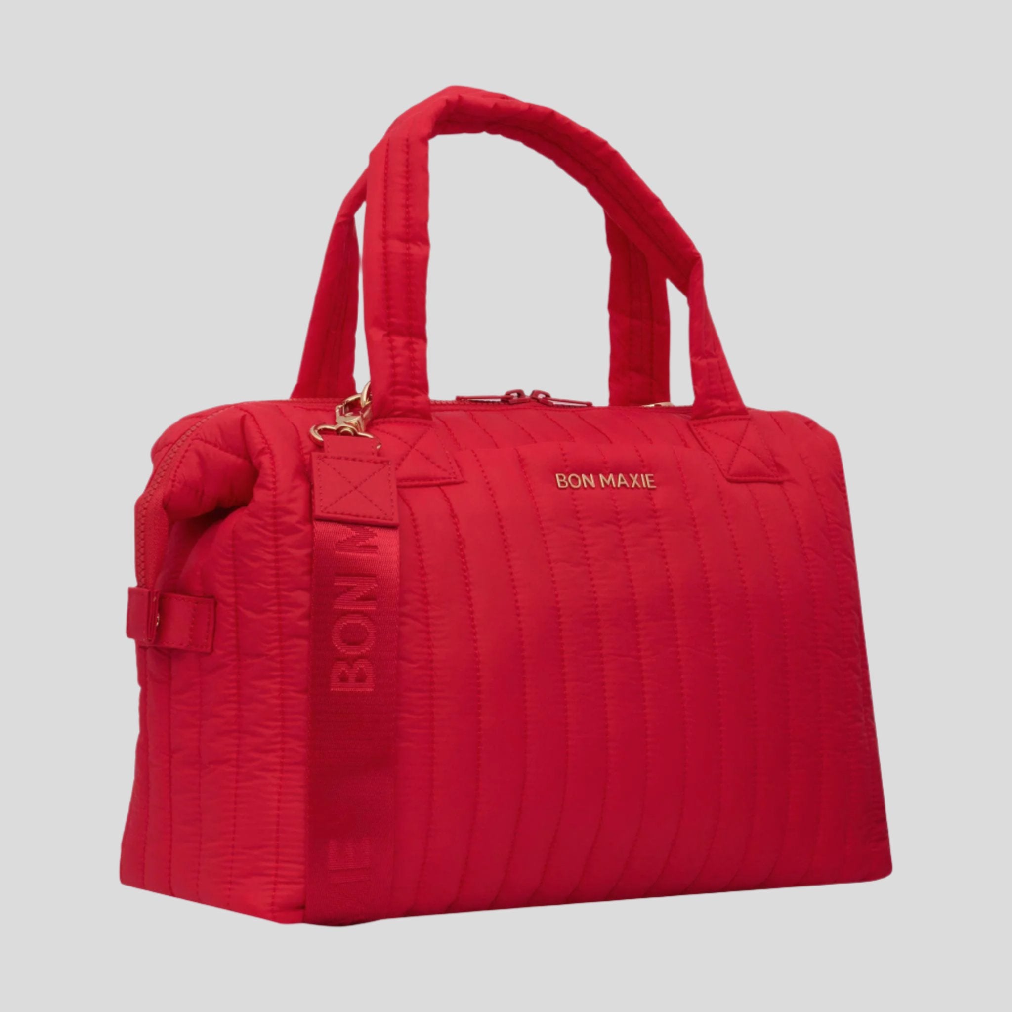 **Large Puffy Pillow Crossbody Bag for Women - Soft & Stylish Shoulder Purse - Trendy Red Handbag for Casual Outings, Travel & Everyday Use**