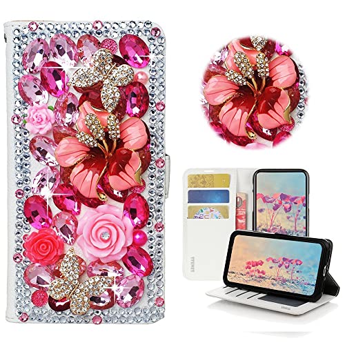 Rose Flowers Floral Butterfly / Hot Pink