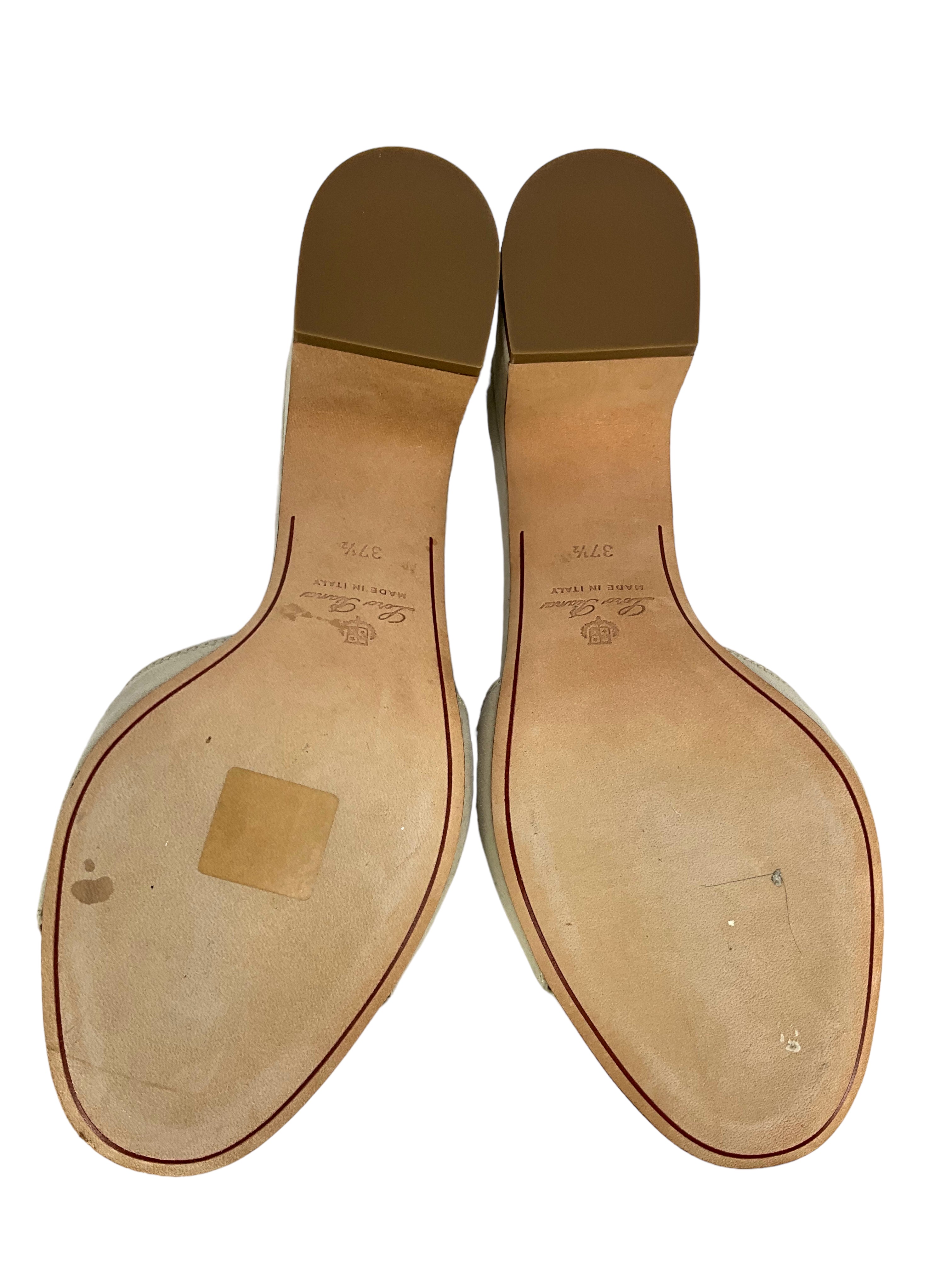 Loro Piana Women's Summer Charms Sandals Size 7.5 - New Genuine Leather Comfortable Flip Flops for Beach, Vacation & Casual Wear