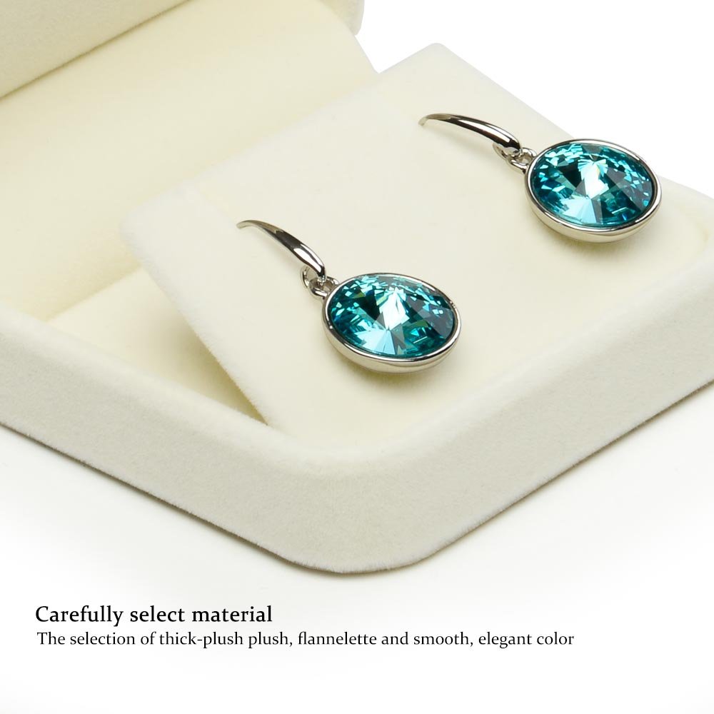 Elegant Velvet Jewelry Gift Box for Earrings - Perfect Christmas & Thanksgiving Present - Jewelry Storage & Display Case for Women's Accessories