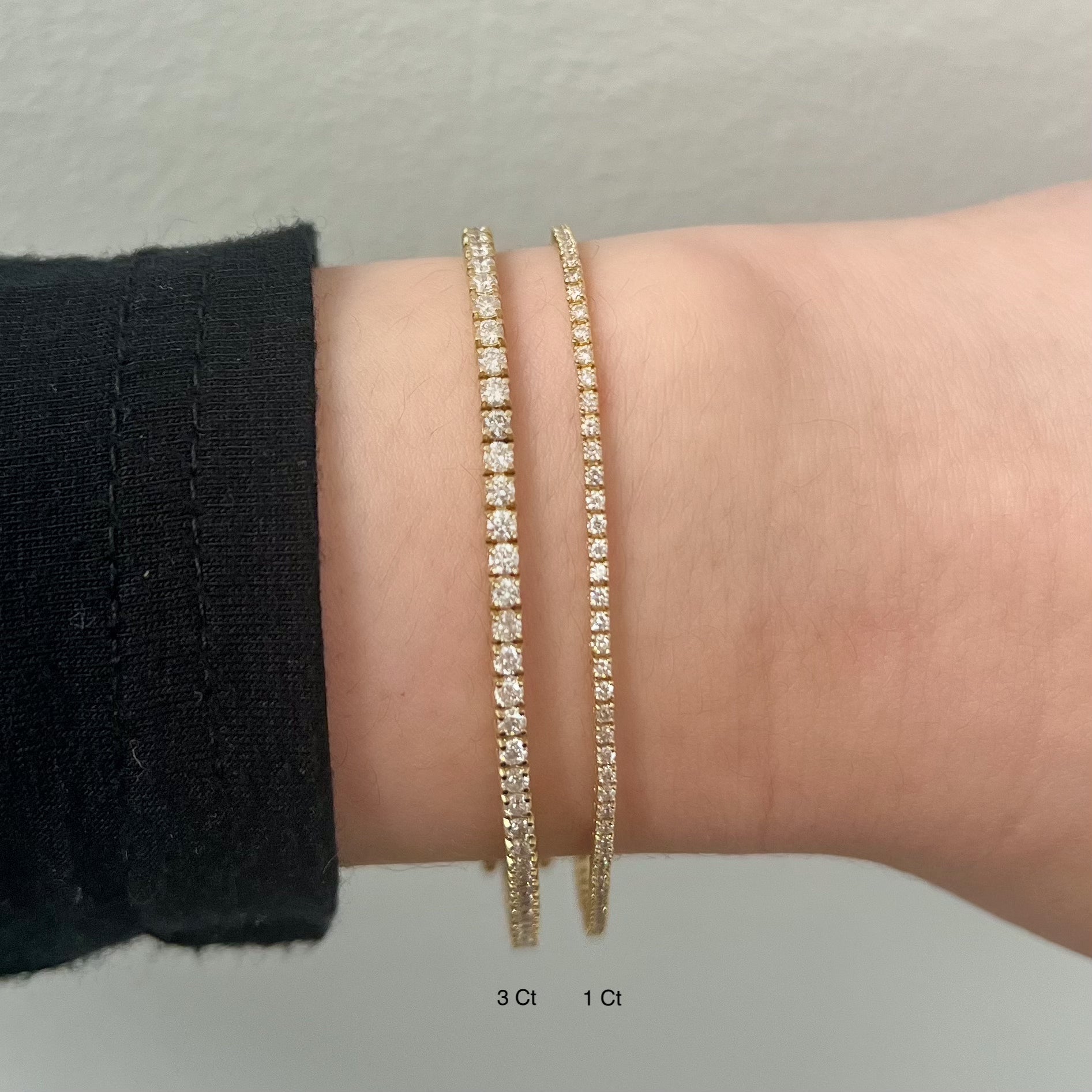 3 Carat Diamond Tennis Bracelet for Women - Elegant & Durable 14K Gold/White Gold/Silver - Perfect for Weddings, Anniversaries & Special Occasions