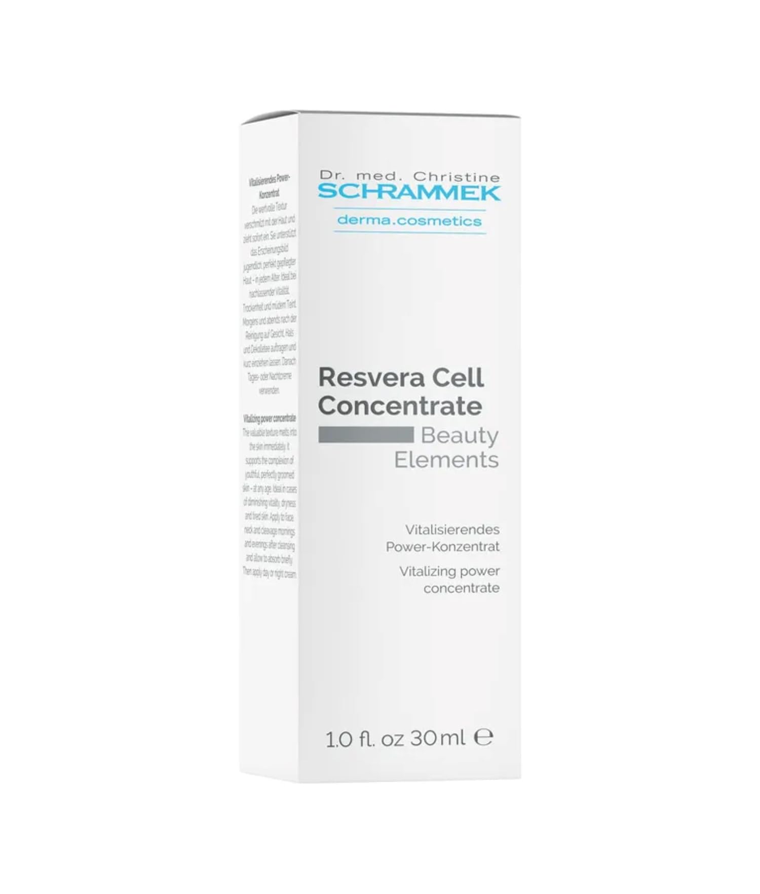 Dr. Schrammek Resvera Cell Concentrate Serum (1.01 fl oz) - Anti-Aging Moisturizer with Antioxidants & Vitamin C for All Skin Types - Hydrates, Brightens & Boosts Skin Vitality - Perfect for Daily Skincare Routine & Nighttime Repair