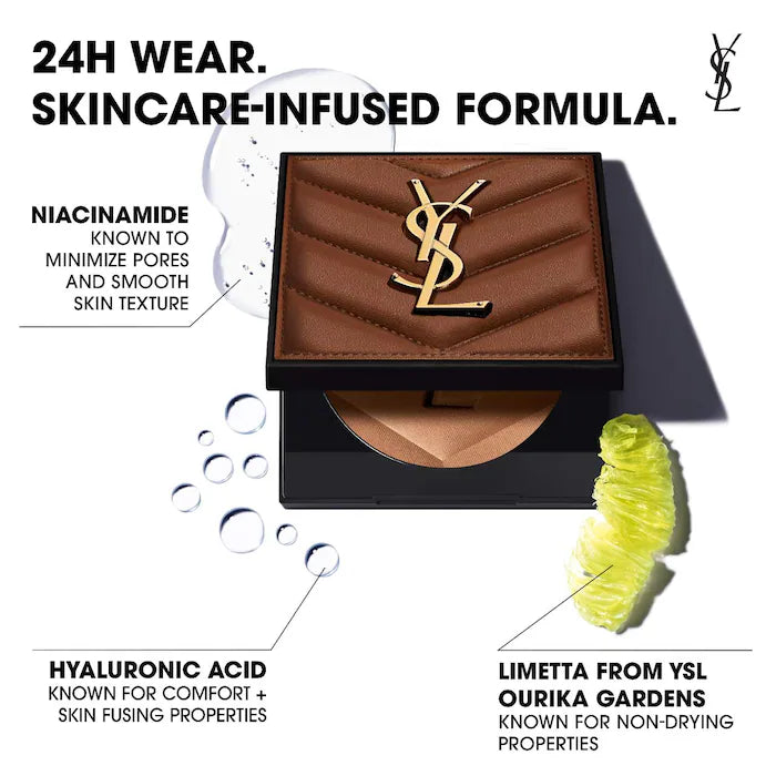 Yves Saint Laurent All Hours 24H Hyper Sunkissed Glow Bronzer - Long-Lasting Matte Finish for a Natural Sun-Kissed Look | Perfect for Everyday Wear & Special Occasions
