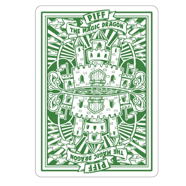 PIFF The Magic Dragon Playing Cards - Premium Collectible Deck for Card Games, Magic Tricks & Gifts | Perfect for Poker, Blackjack & Family Game Nights
