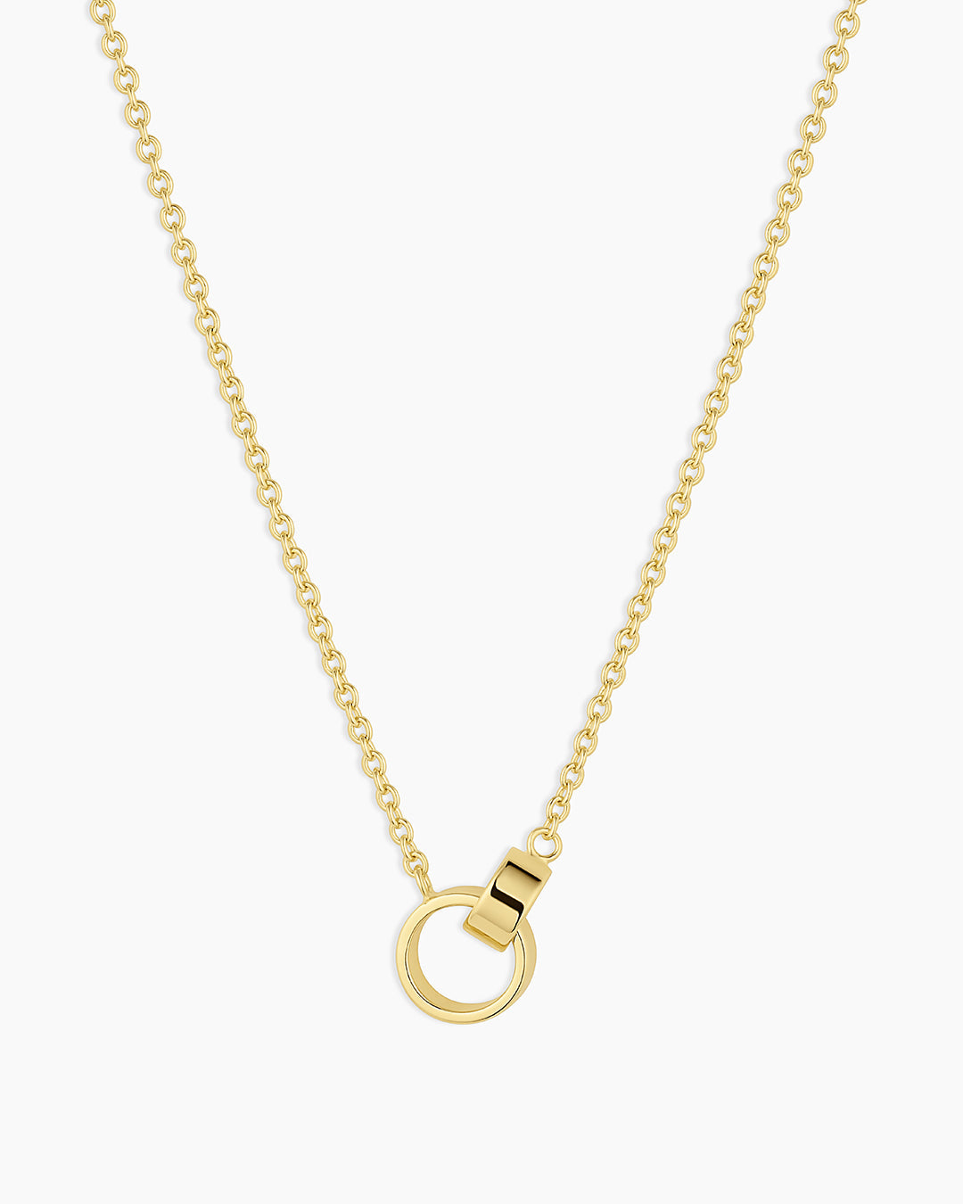 Rose Interlocking Necklace for Women - Elegant Layered Gold Plated Pendant Jewelry Gift for Valentine's Day, Anniversary & Special Occasions