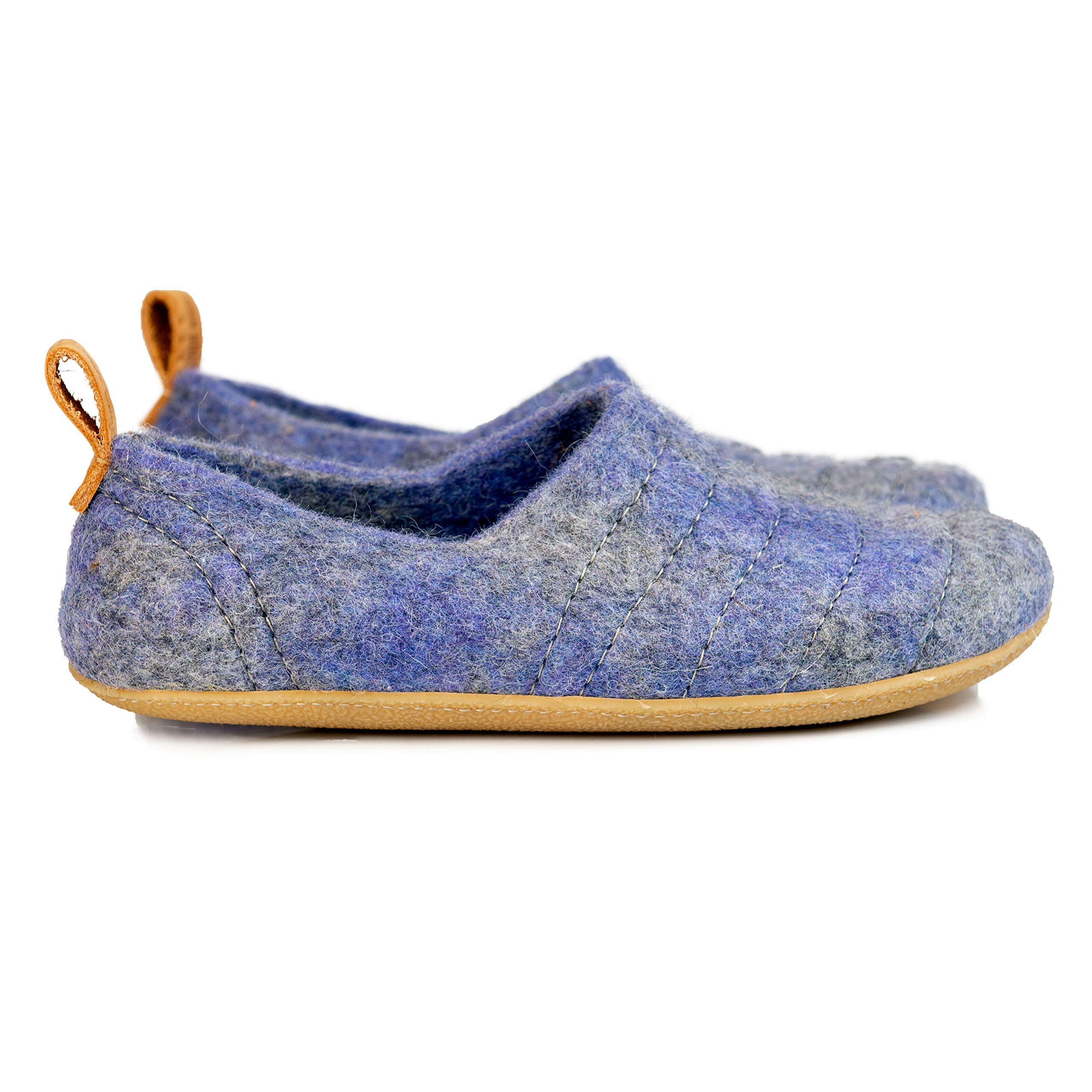 Cozy Natural Wool Slippers for Men - Warm Winter House Shoes with Non-Slip Sole - Perfect Gift for Dad, Father's Day & Christmas - Ideal for Indoor Comfort, Lounge Wear & Relaxation at Home