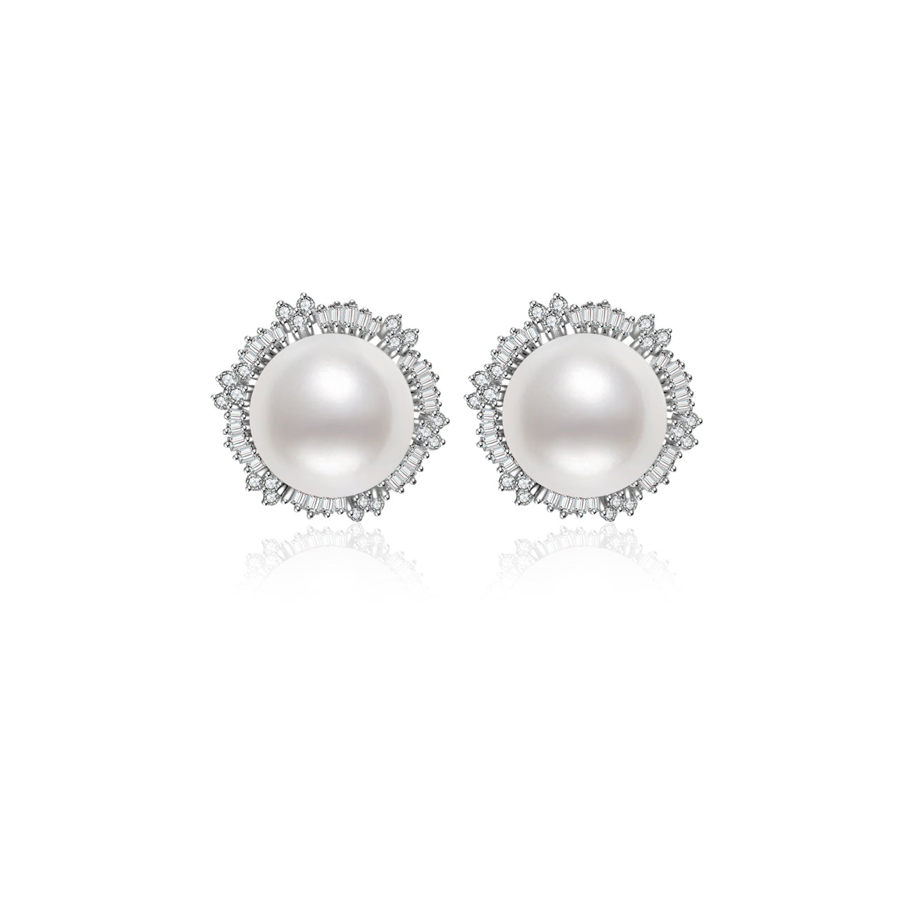 18K Solid Gold Edison Pearl Earrings for Women - Luxury Freshwater Pearl Stud Earrings - Perfect for Weddings, Parties & Special Occasions - KE00010