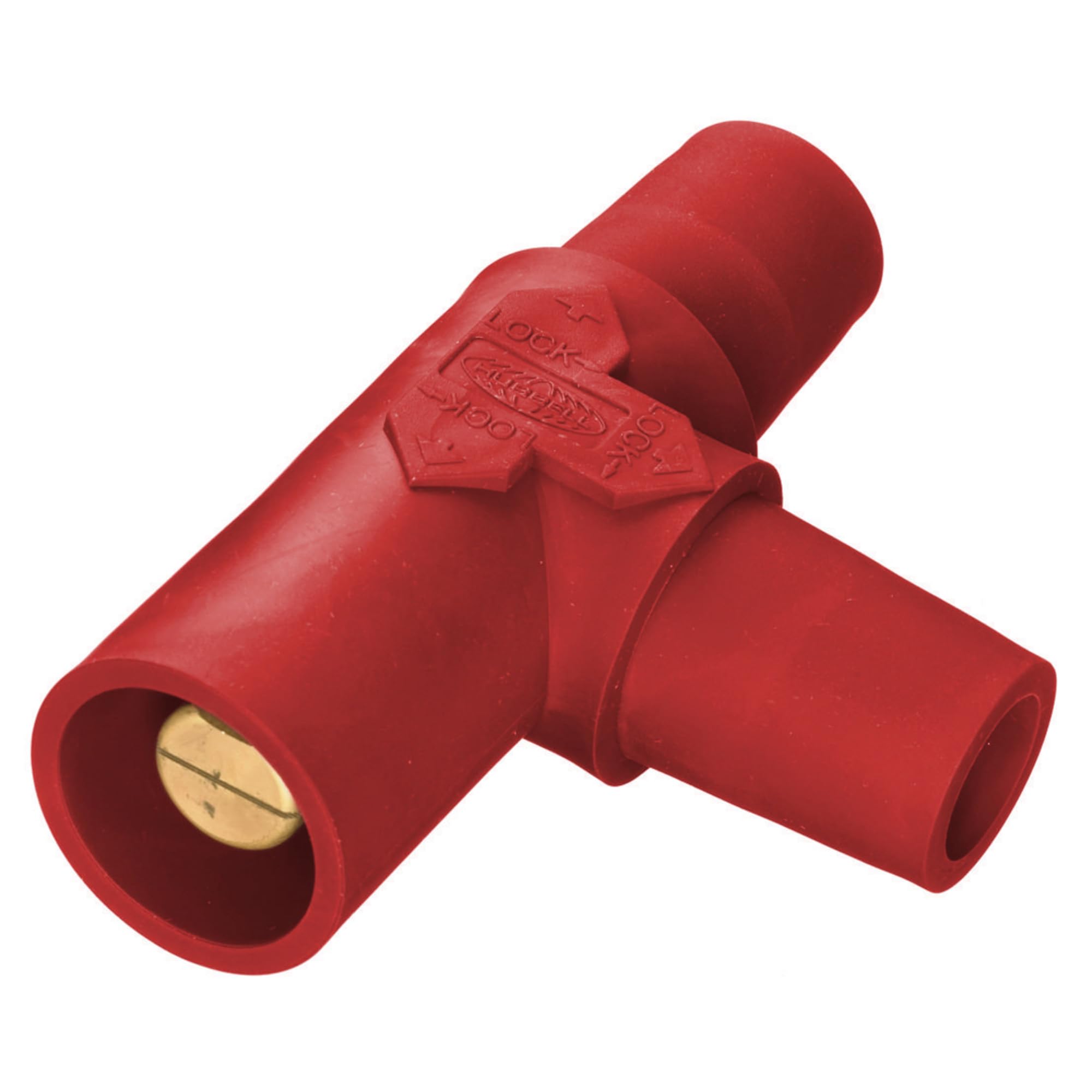 Hubbell HBLTR Single Pole Tapping 'T' Connector 300/400A 600VAC/250VDC - Female-Female-Male Electrical Connector for Industrial Power Distribution & Panel Wiring