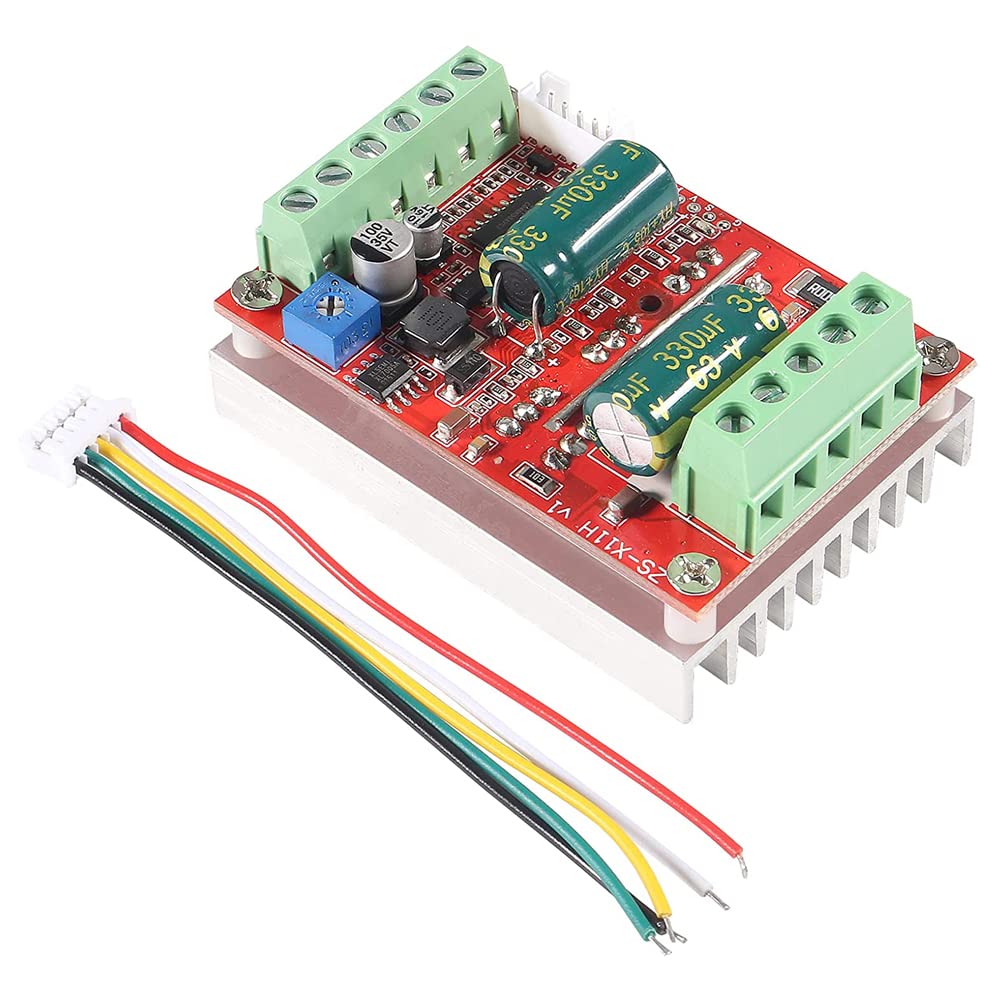 1 Pcs DC Brushless Motor Controller - BLDC 3 Phase PWM Hall Sensor Speed Controller 6-60V 400W for DIY Robotics, Electric Bikes, and Industrial Automation