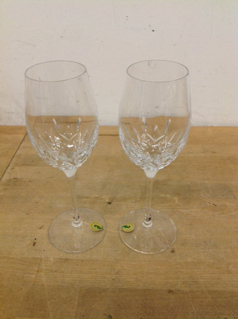 Premium Set of 2 Waterford Crystal Wine Glasses - Elegant Stemware for Red & White Wine, Perfect for Dinner Parties, Weddings & Special Occasions