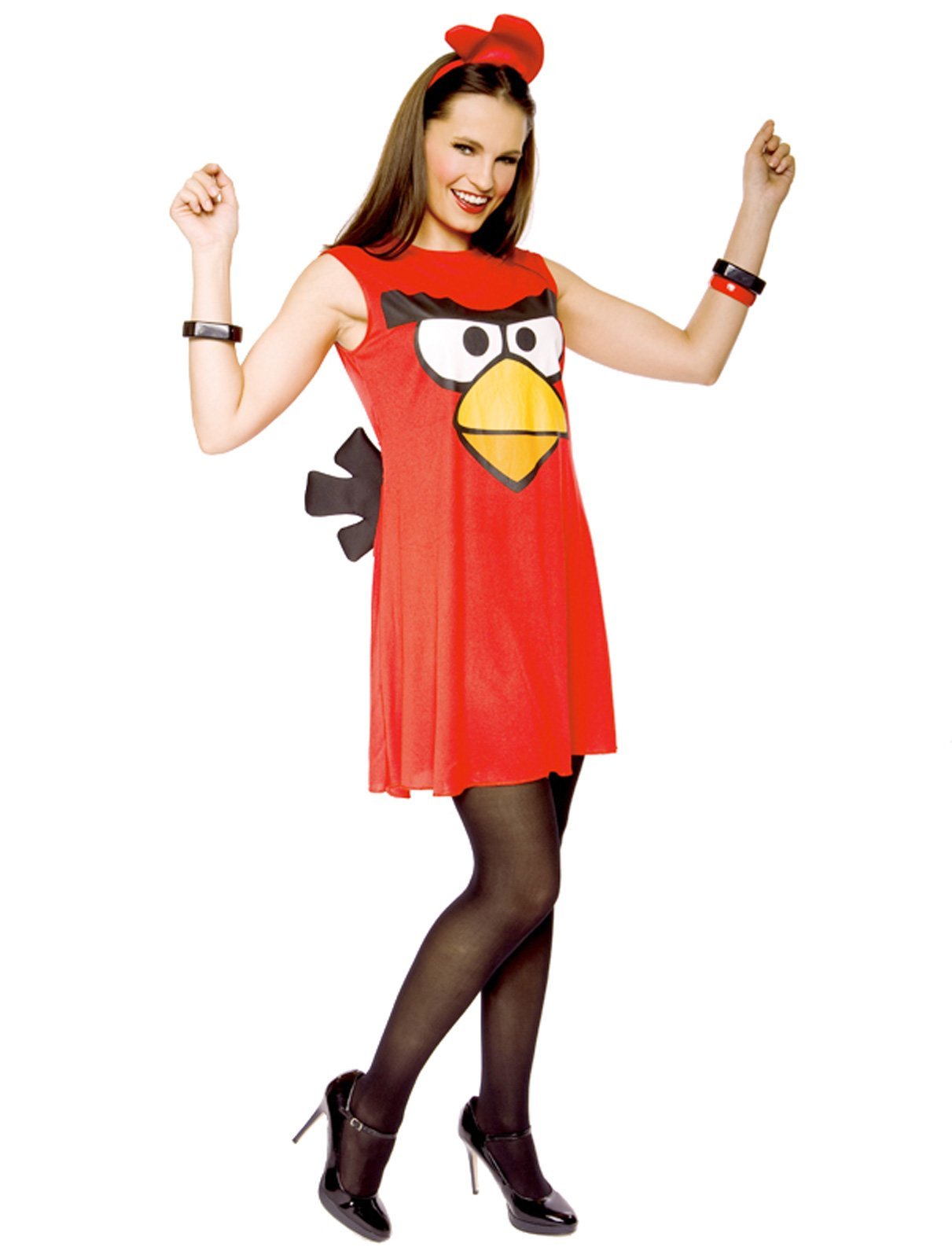 Angry Birds Red Bird Adult Costume - Medium Size | Halloween Party Cosplay, Themed Events & Comic Con Outfit