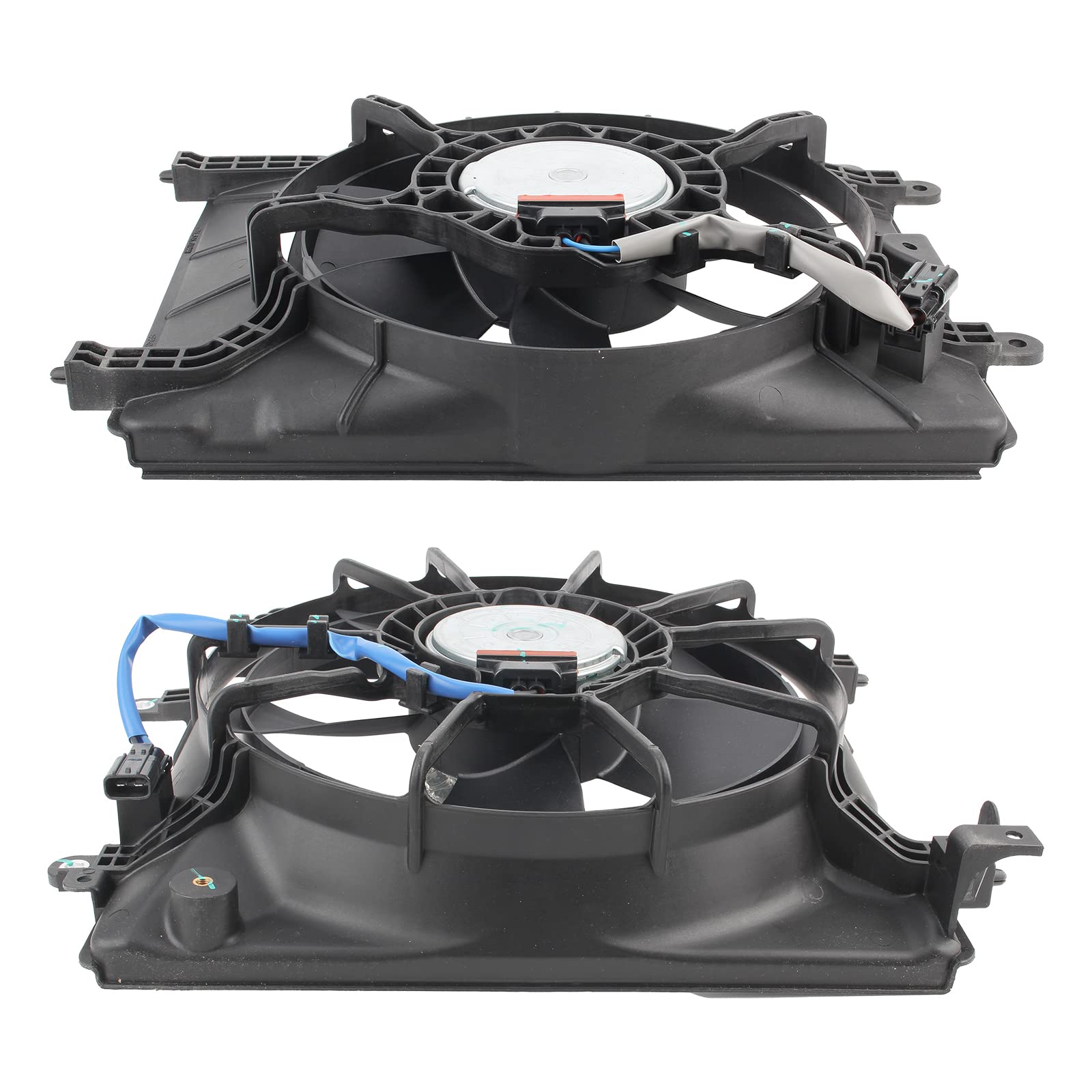 **AUTOKAY Radiator Cooling Fan & AC Condenser Fan for Honda Civic 2012-2015 - Replacement for HO3115159 HO3115158 - Perfect for Engine Cooling & AC Performance**