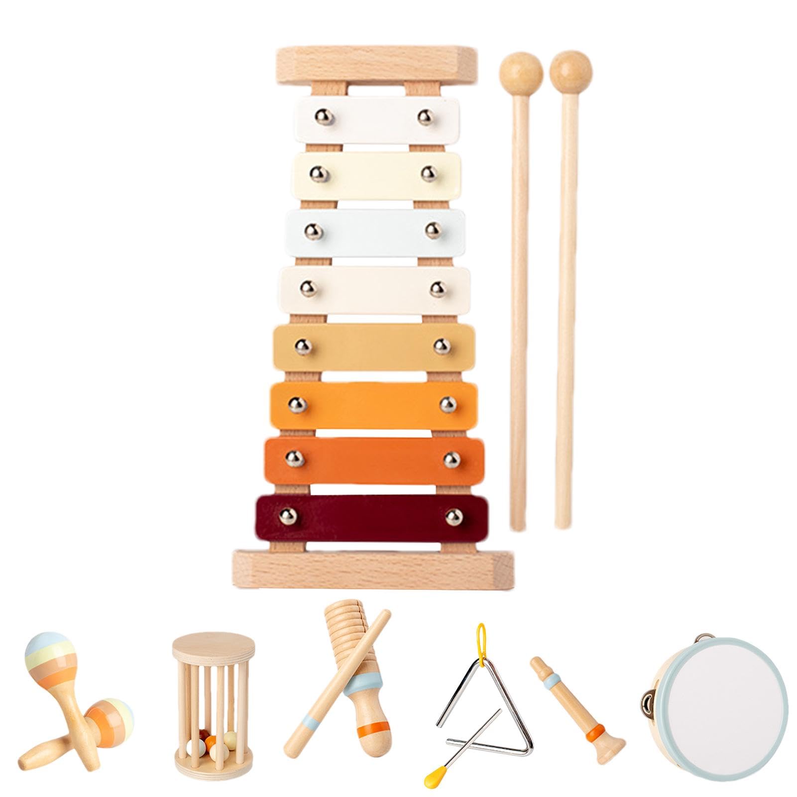 Wooden Musical Instrument Set for Kids - Creative Baby & Preschool Educational Toys | Perfect for Early Learning, Music Exploration & Toddler Playtime