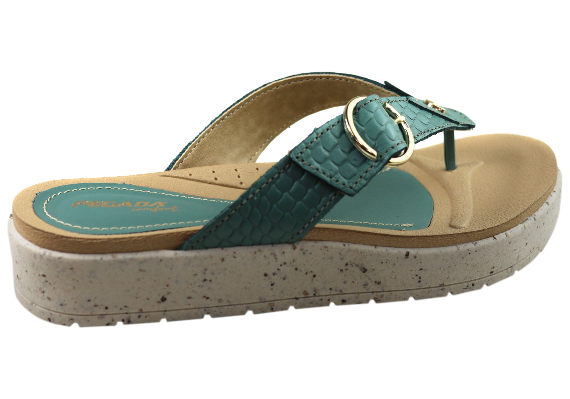 Pegada Explora Women's Comfort Leather Thong Sandals - Made in Brazil - Perfect for Beach, Vacation & Summer Outfits