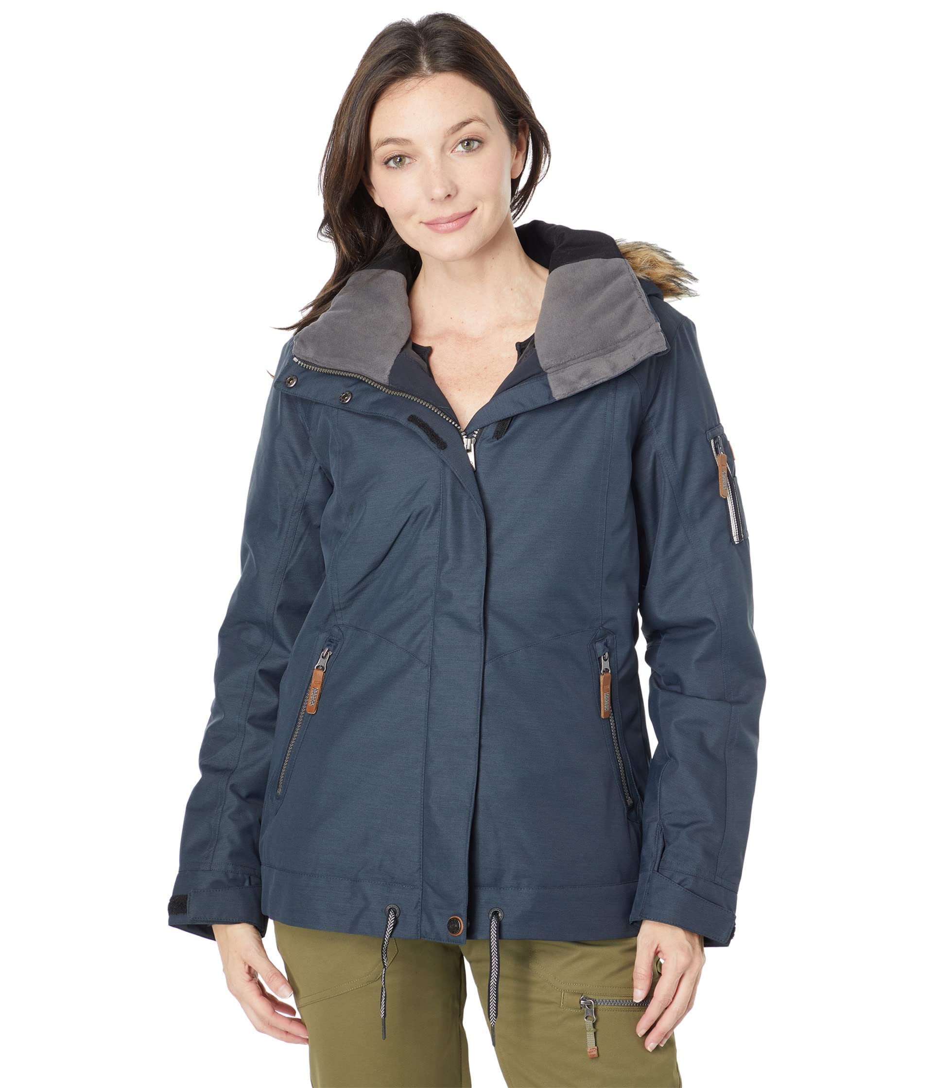 Roxy Women's Meade WarmFlight Insulated Winter Jacket - Waterproof Windproof Ski Coat for Snowboarding, Hiking & Outdoor Adventures
