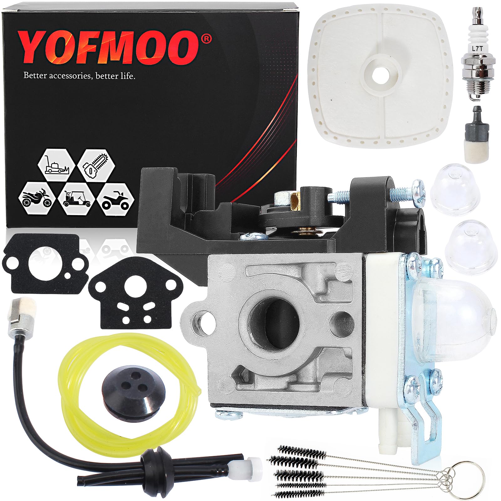 Zama RB-K94 Carburetor Replacement for Echo SRM-225, SRM-225i, SRM-265, SRM-265ES Trimmer & Brush Cutter - Compatible with A021001690, Lawn Mower, Chainsaw - Perfect for Landscaping, Yard Maintenance & Professional Use